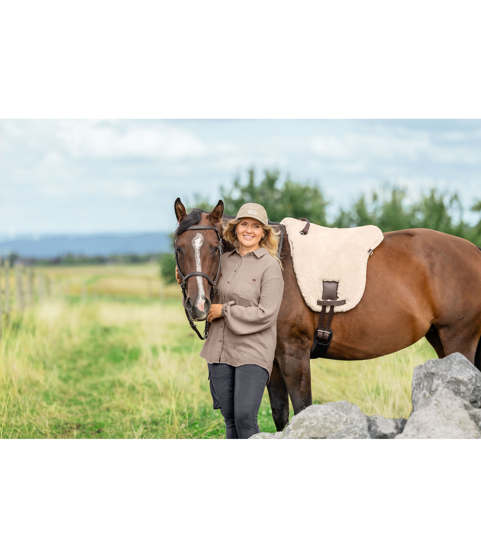 Schapenwollen zadeldek Adamello