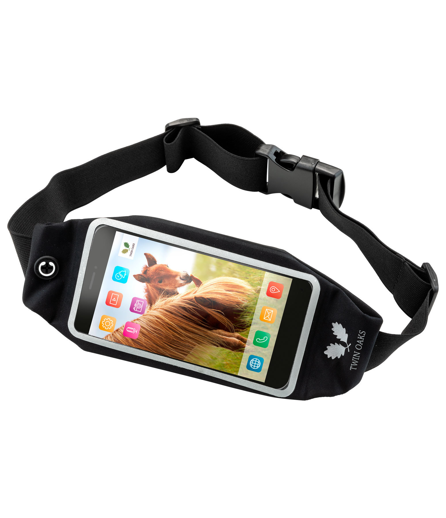 Blauwe plek Grootte Kiwi smartphone heuptasje - Dames accessoires - Kramer Paardensport