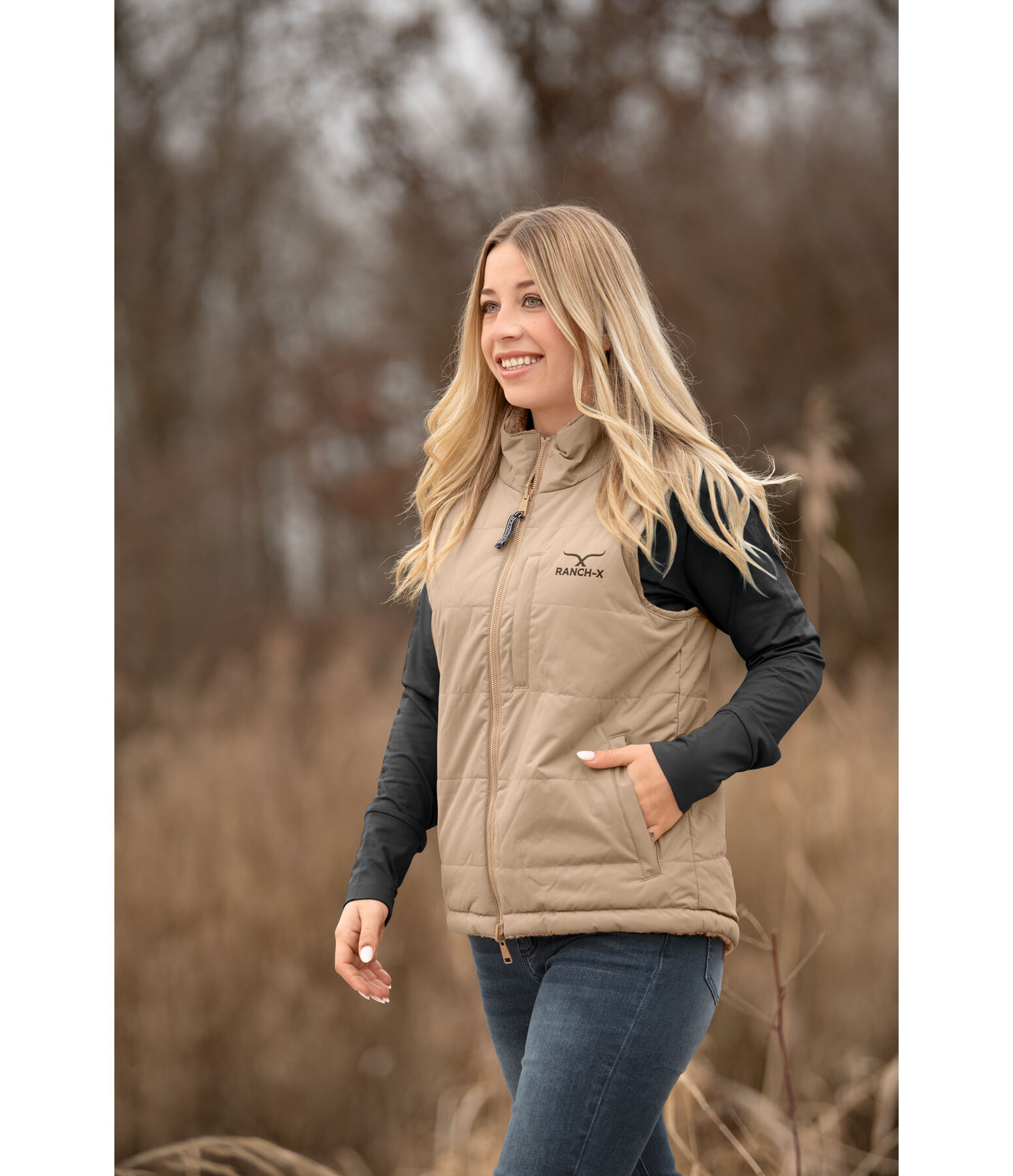 omkeerbare bodywarmer Hadley