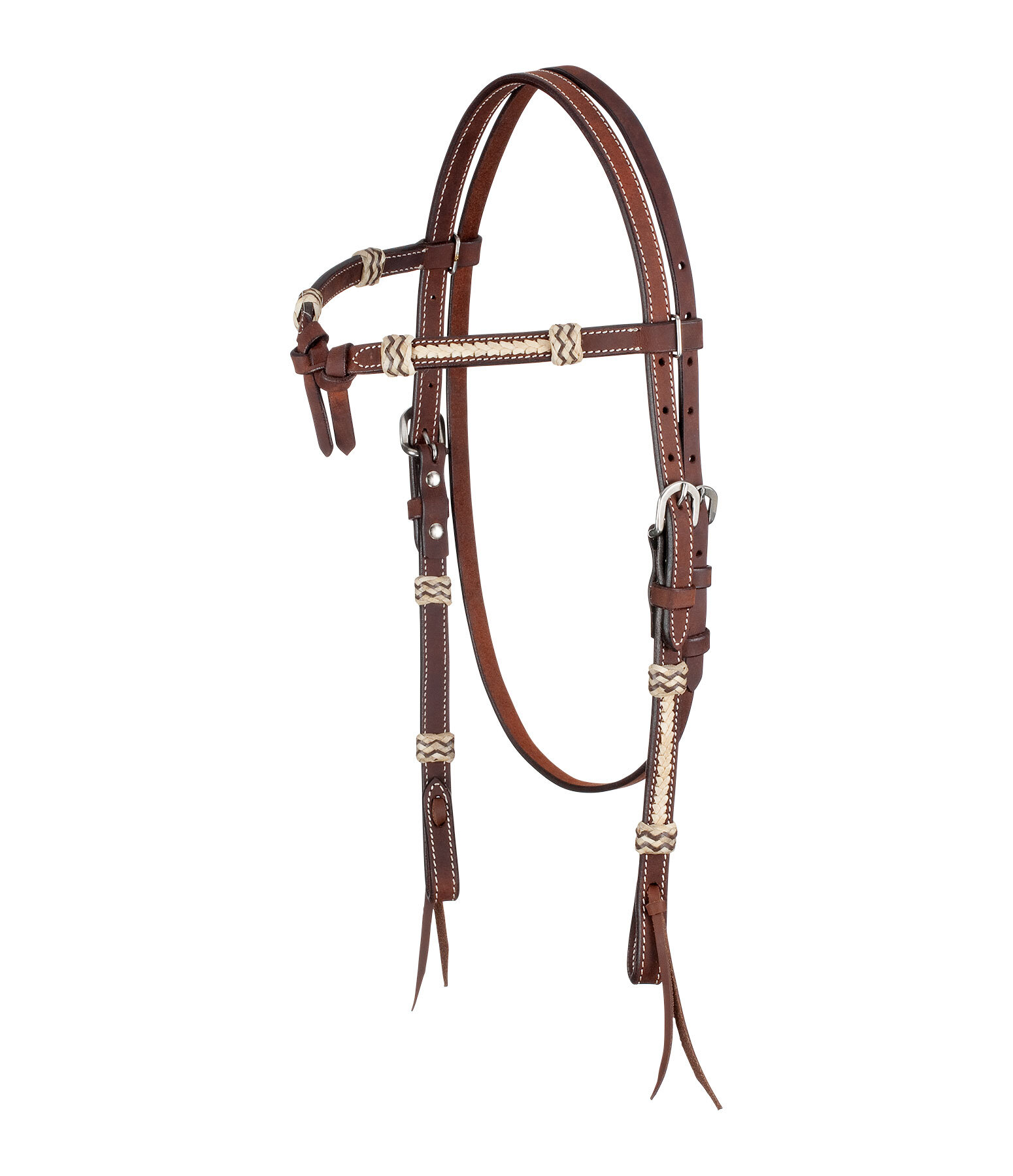 hoofdstel Braided Rawhide