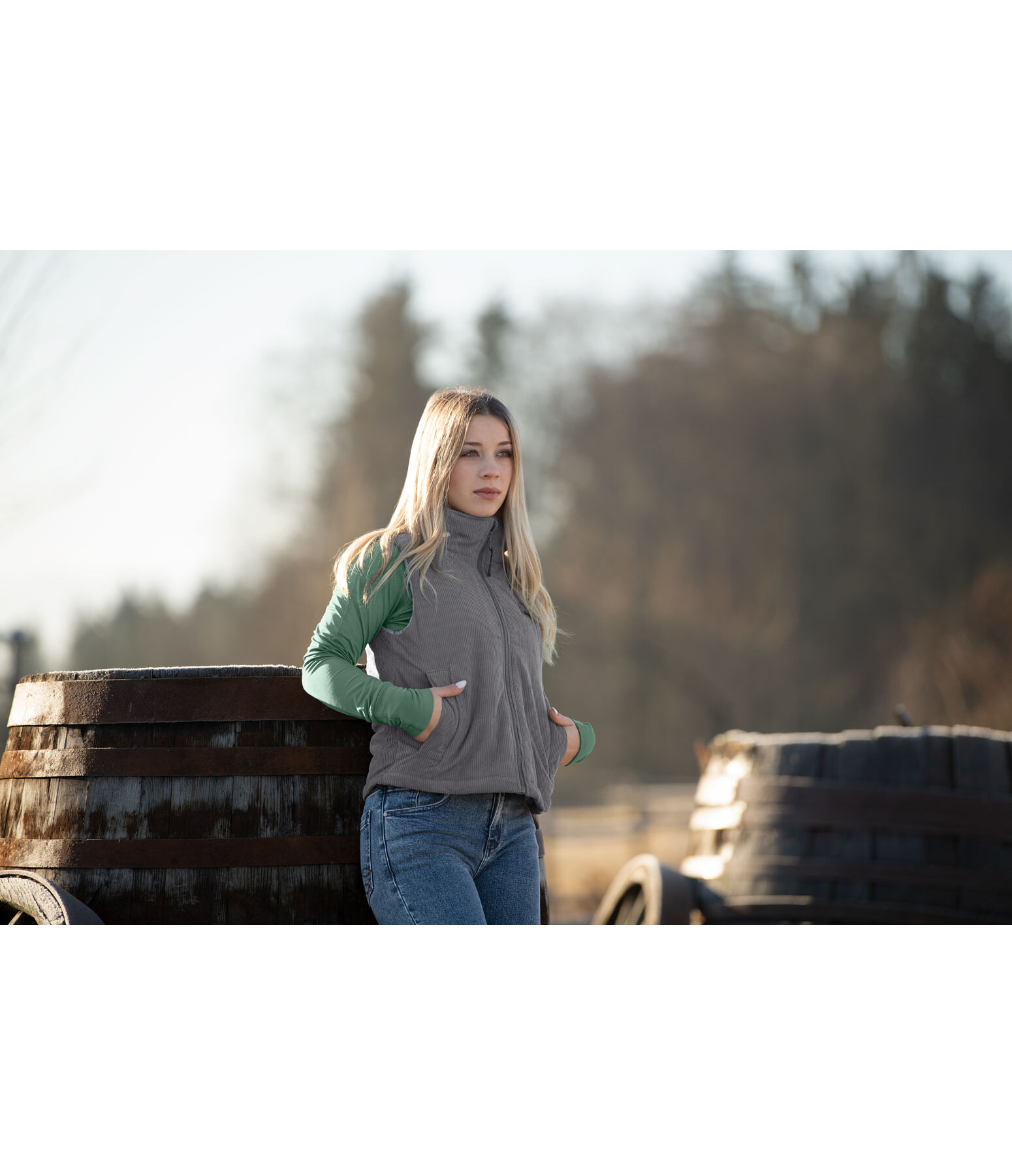 Cropped bodywarmer Tate