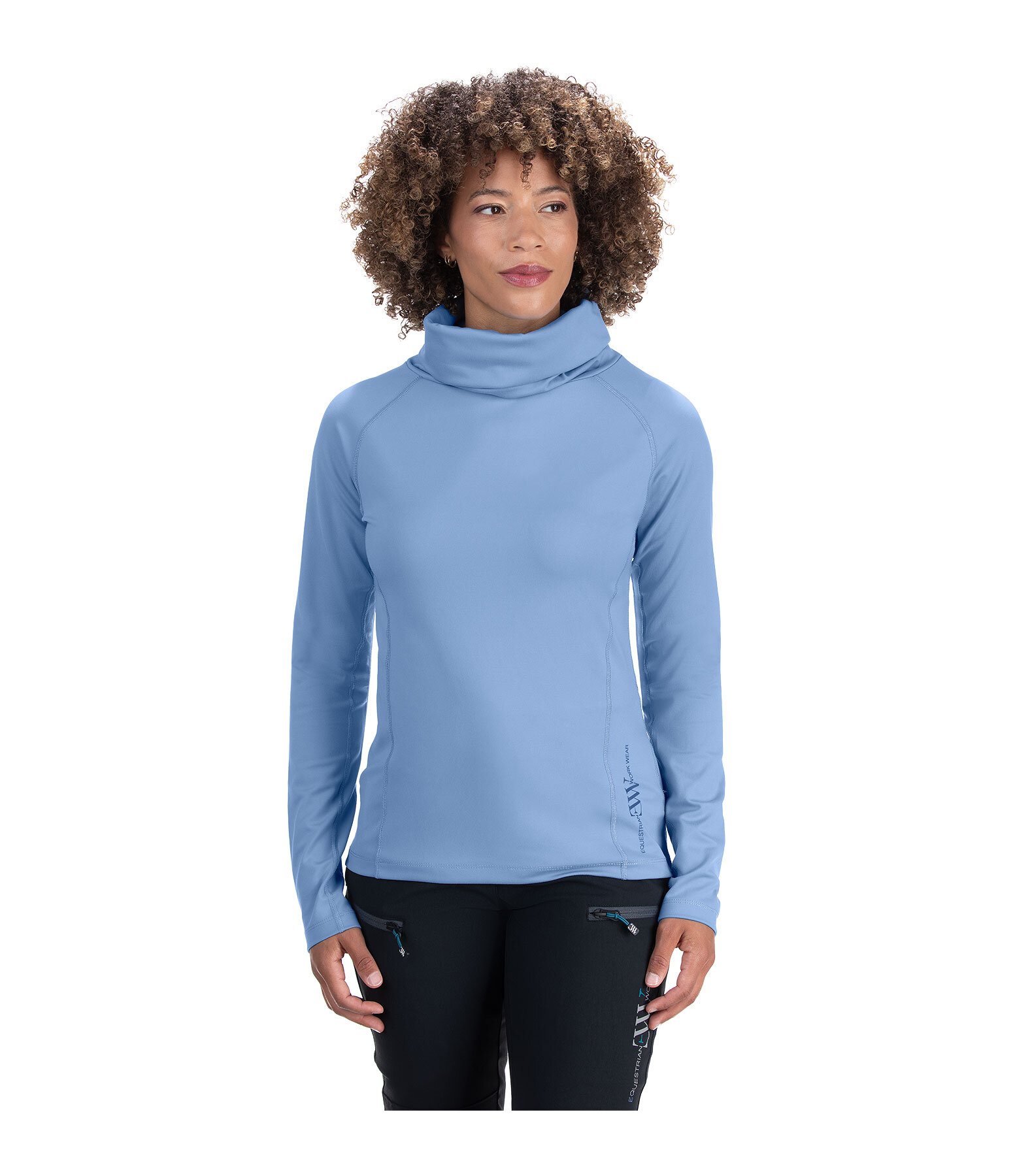 Functionele shirt met rolkraag