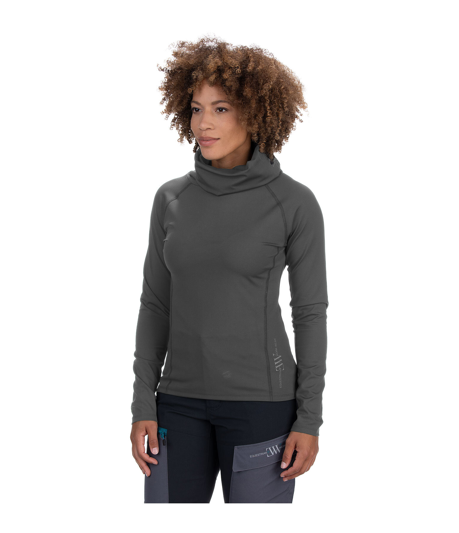 Functionele shirt met rolkraag