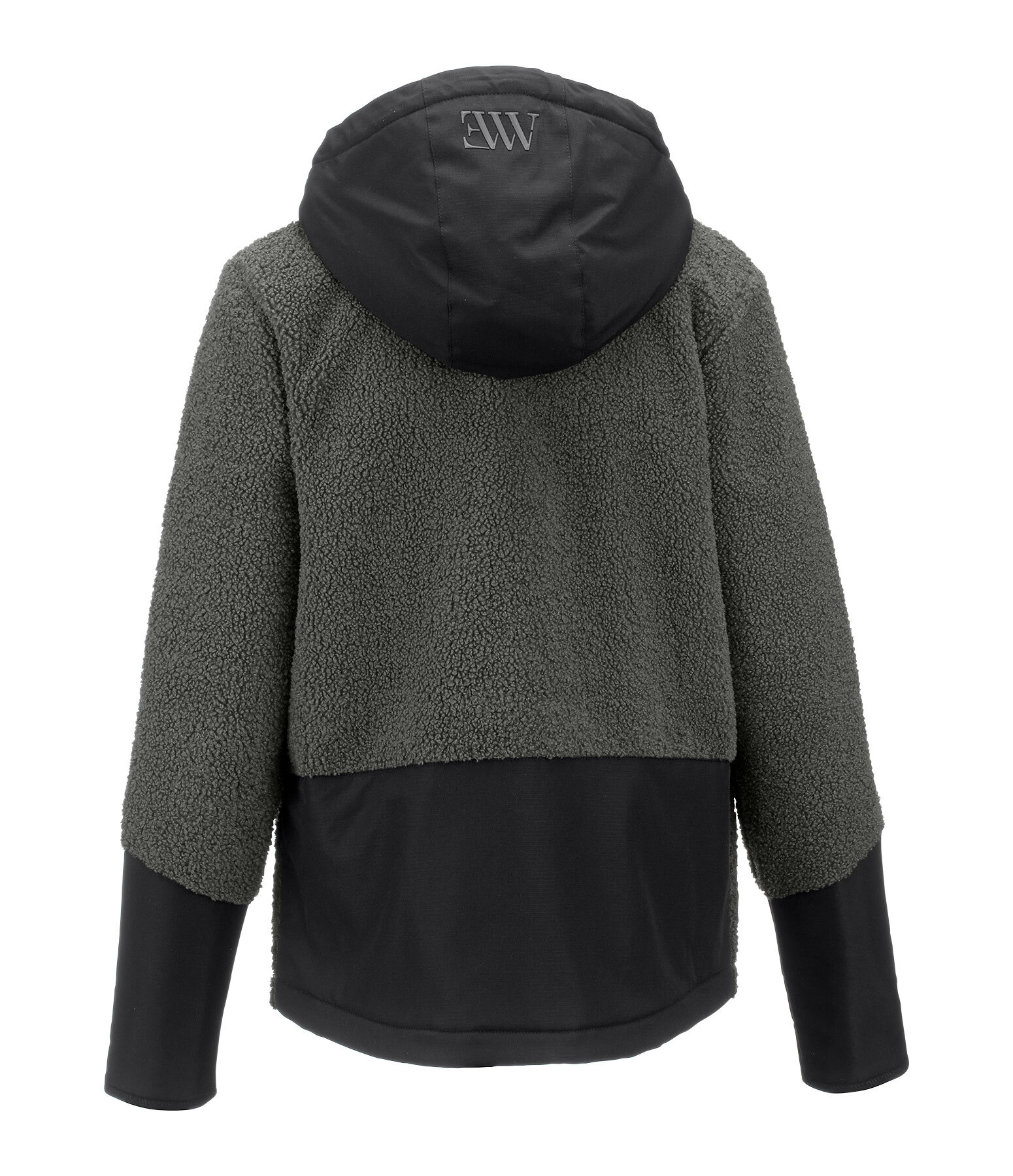 sherpa fleece hoodie met capuchon