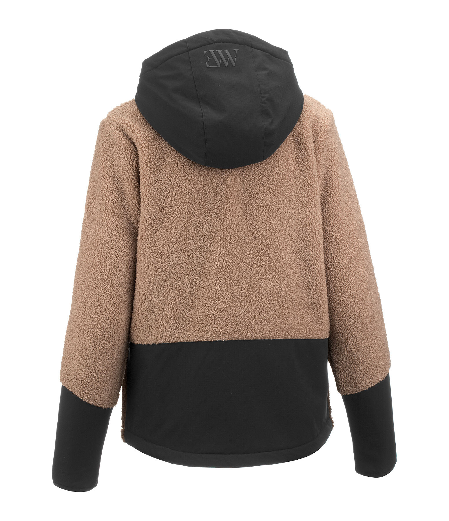 sherpa fleece hoodie met capuchon