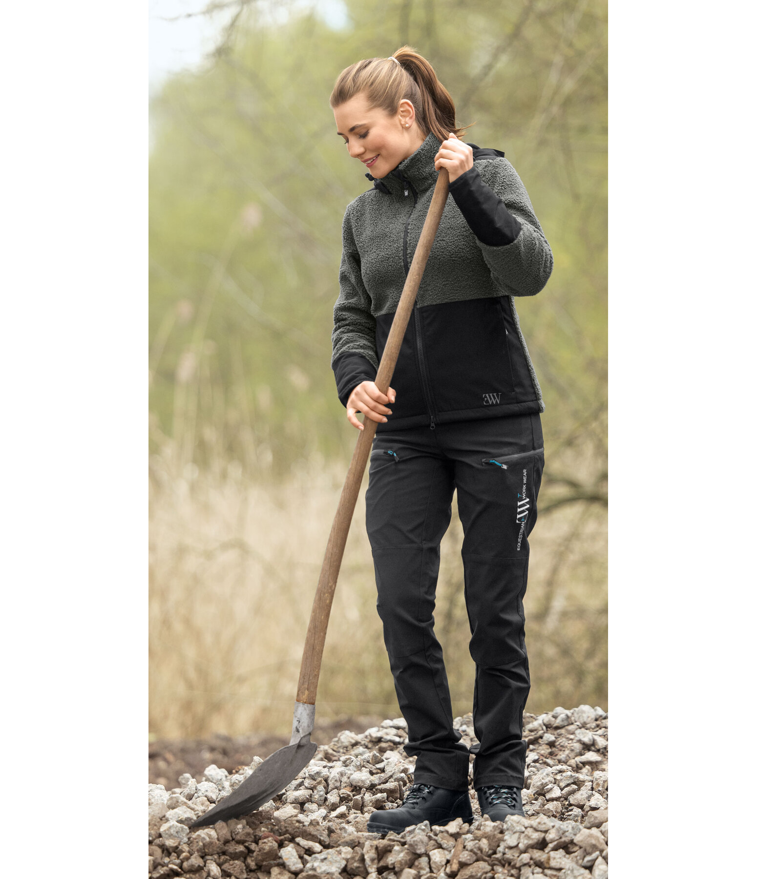 Sherpa-fleece jas met afneembare capuchon