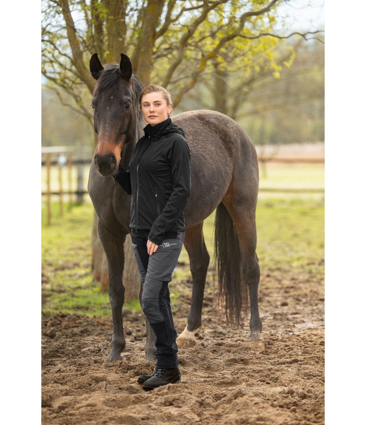 ademend softshelljas met afneembare capuchon