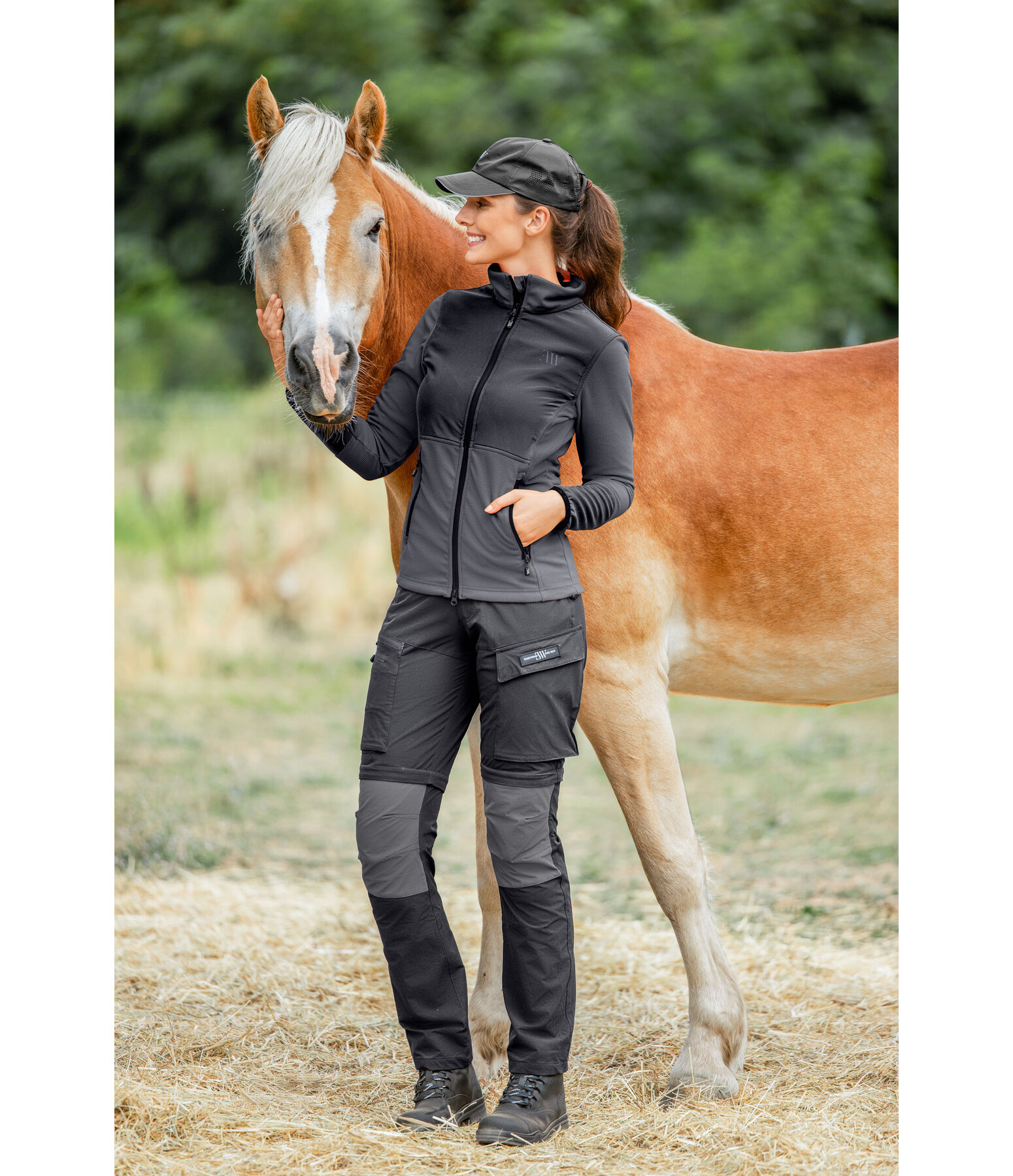 hybride fleecejas Waffle