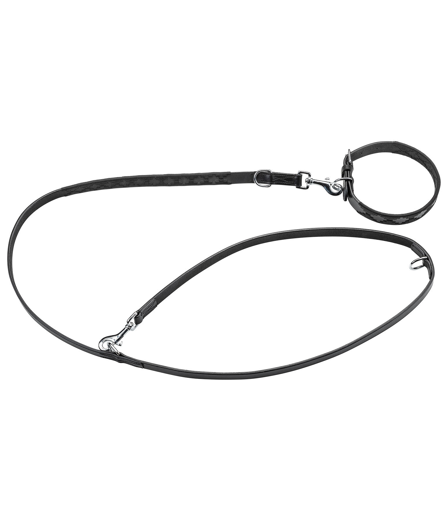 set:  lederen hondenhalsband en -lijn Polo Sports