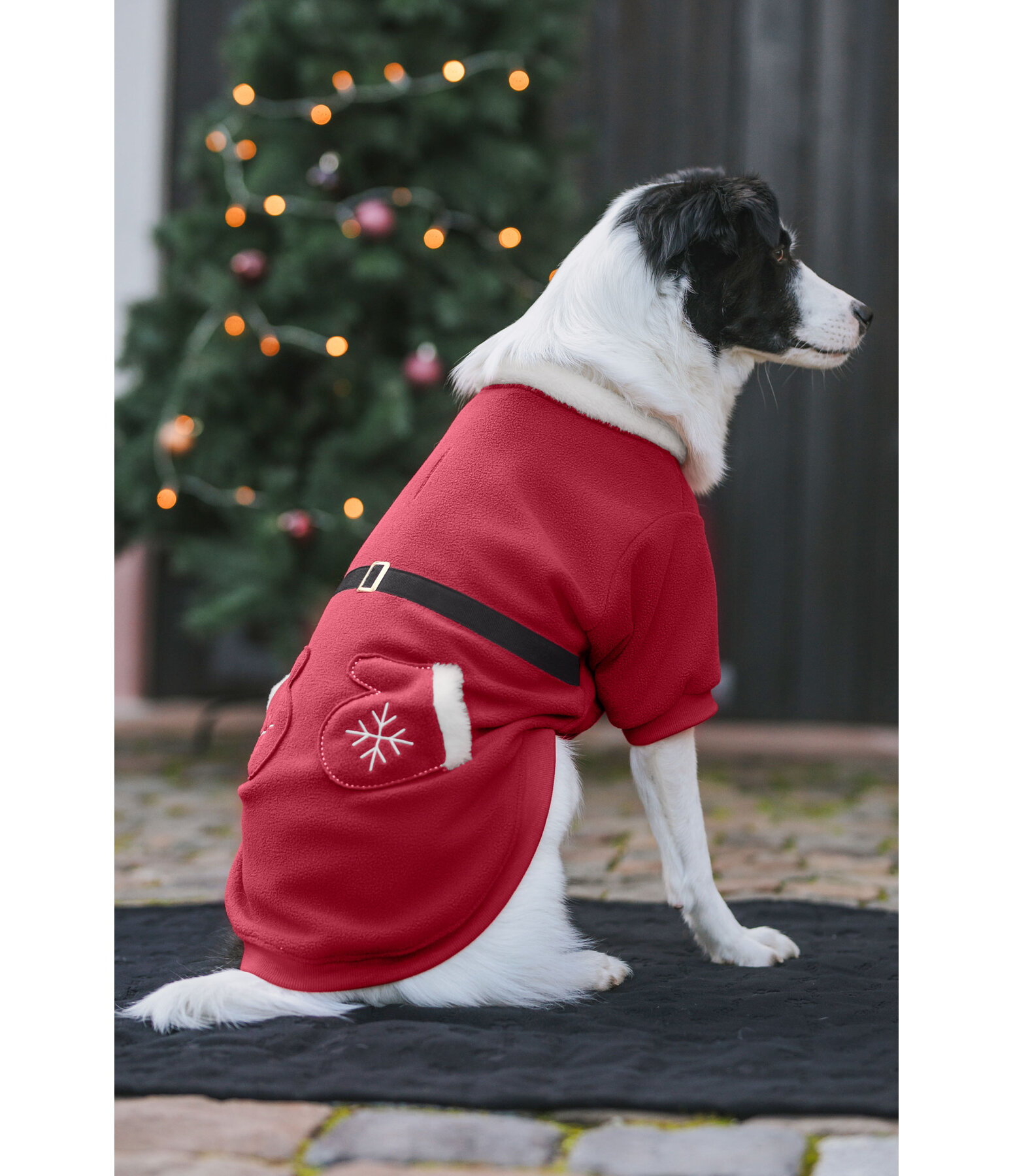 Sugar dog kerst fleecemantel Santa's Dream