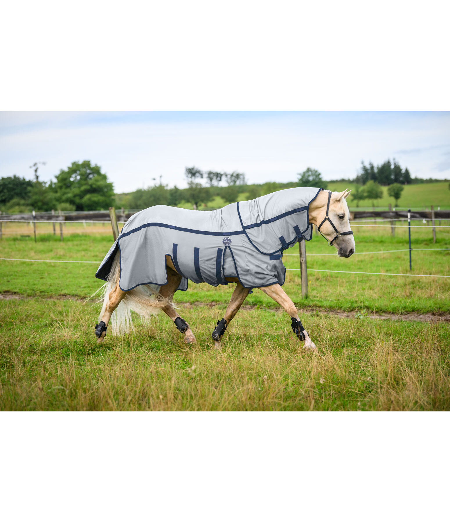 4 in 1 fullneck vliegendeken All Weather II met afneembare regenbeschermer