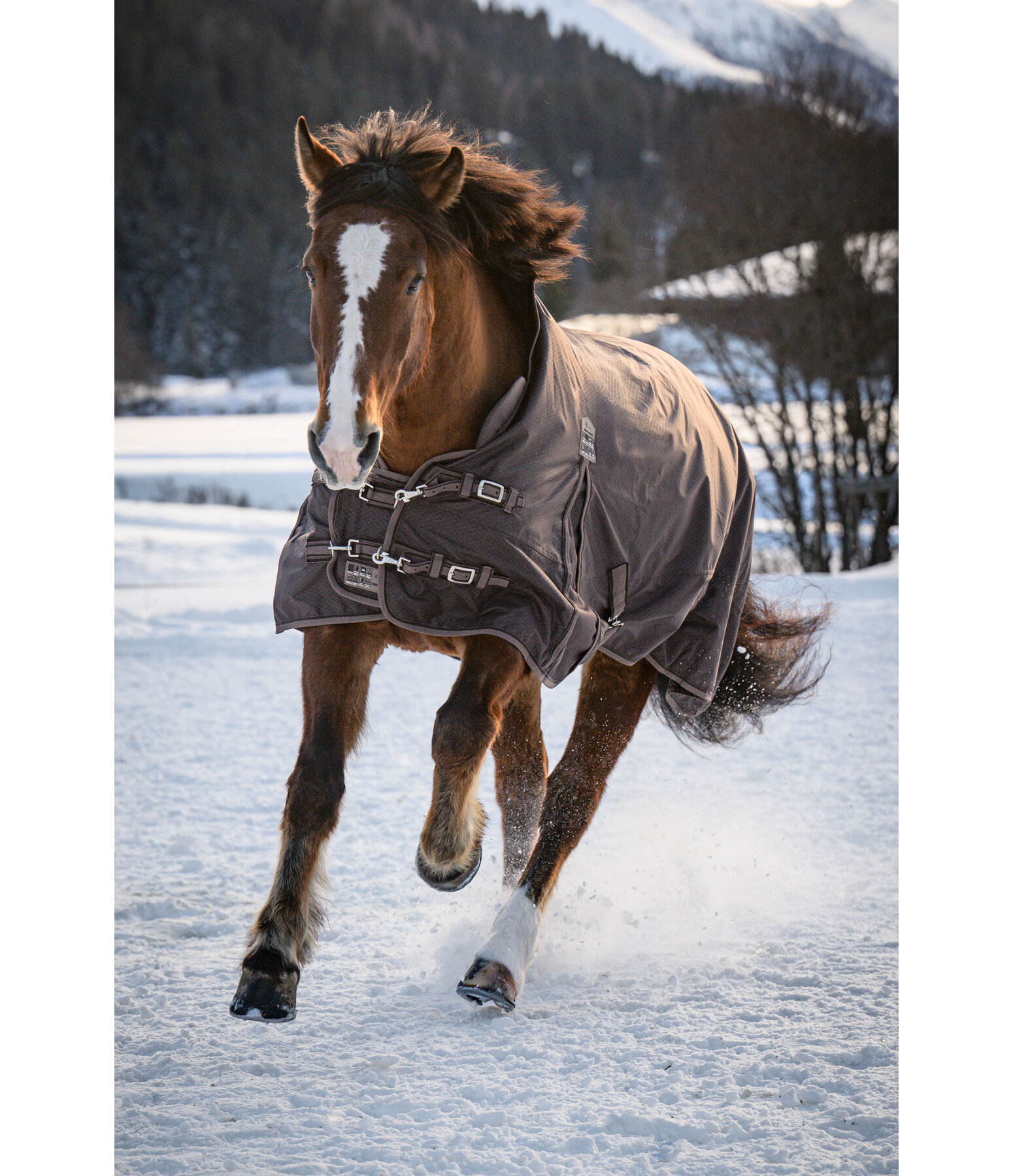 Highneck outdoordeken Jesco II met fleecevoering, 100g