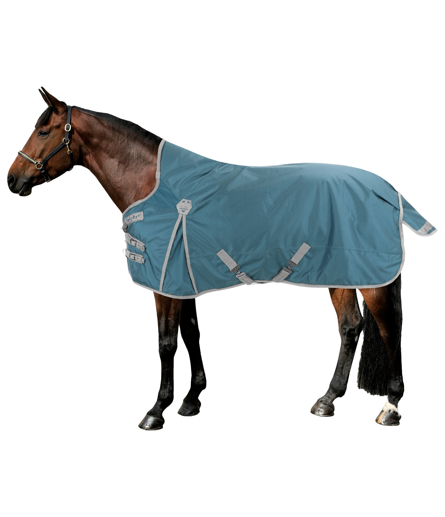 Permanent Namaak zal ik doen Highneck outdoordeken Perfect Fit, 200 g - Kramer Paardensport