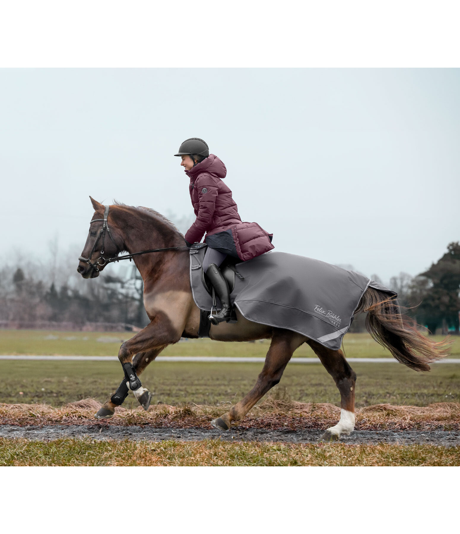 softshell uitrijdeken Alecto incl. afneembaar halsdeel