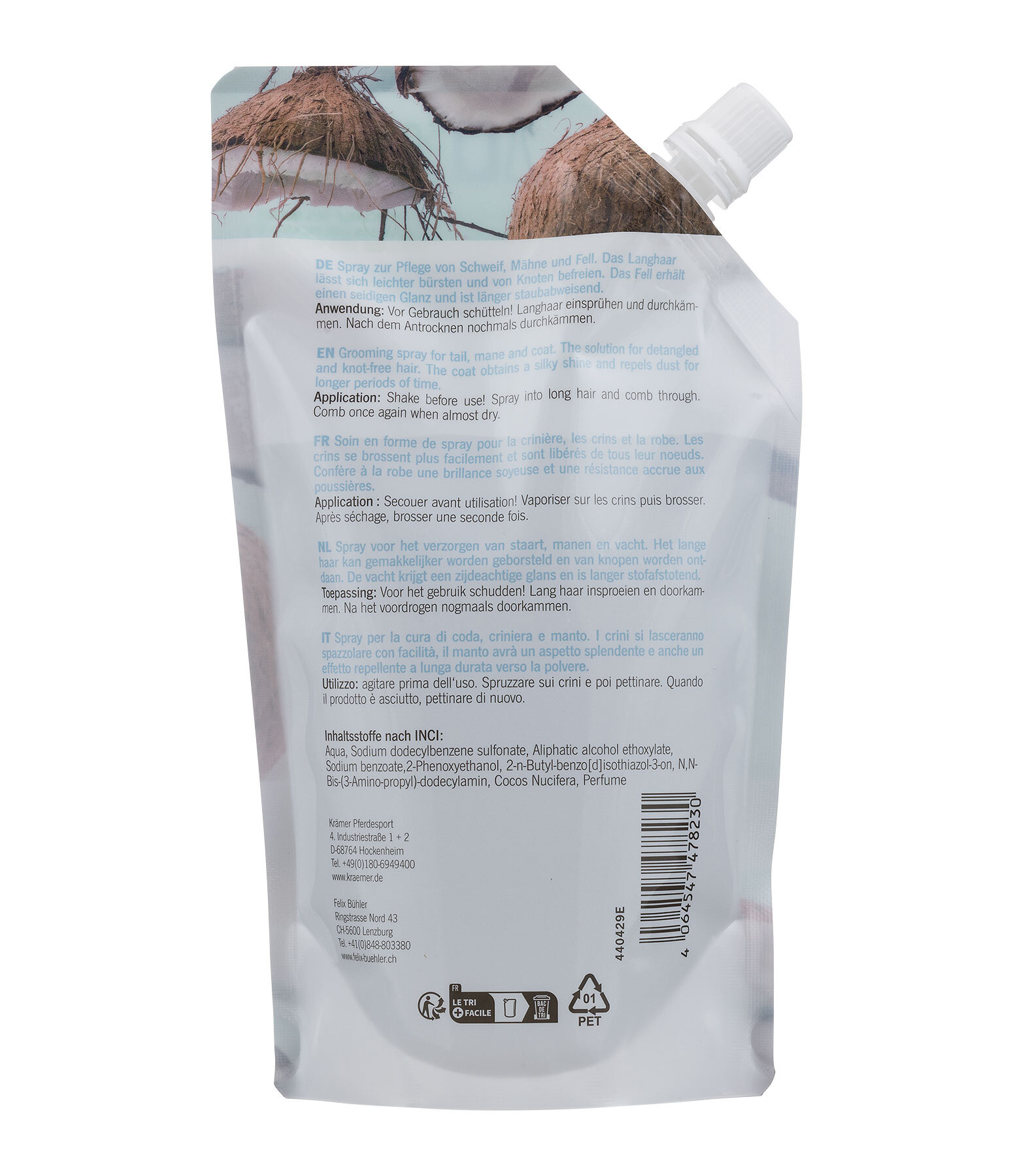 staartspray Fresh Coconut navulling