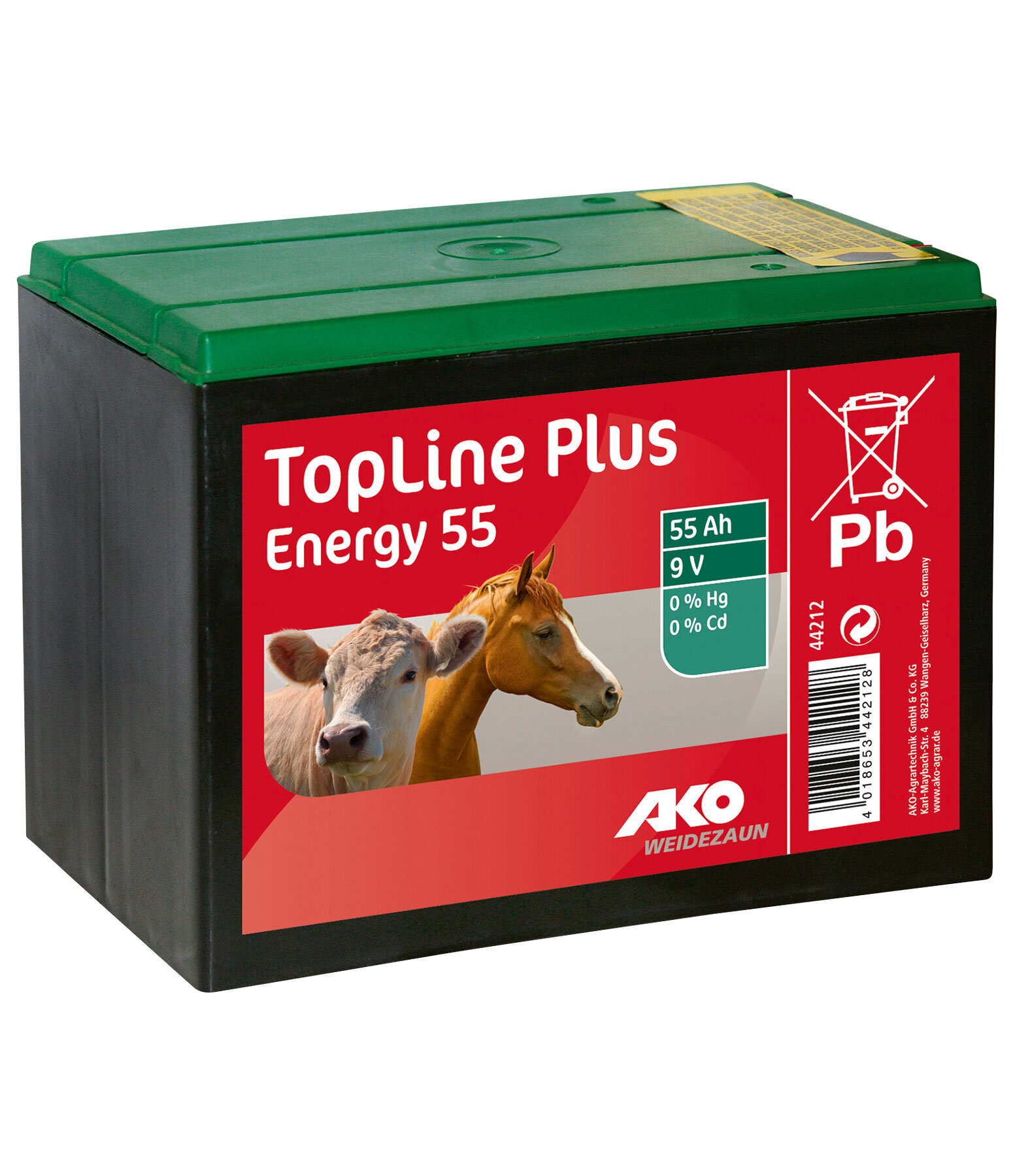 9 V-batterij TopLine Plus Energy 55 Ah