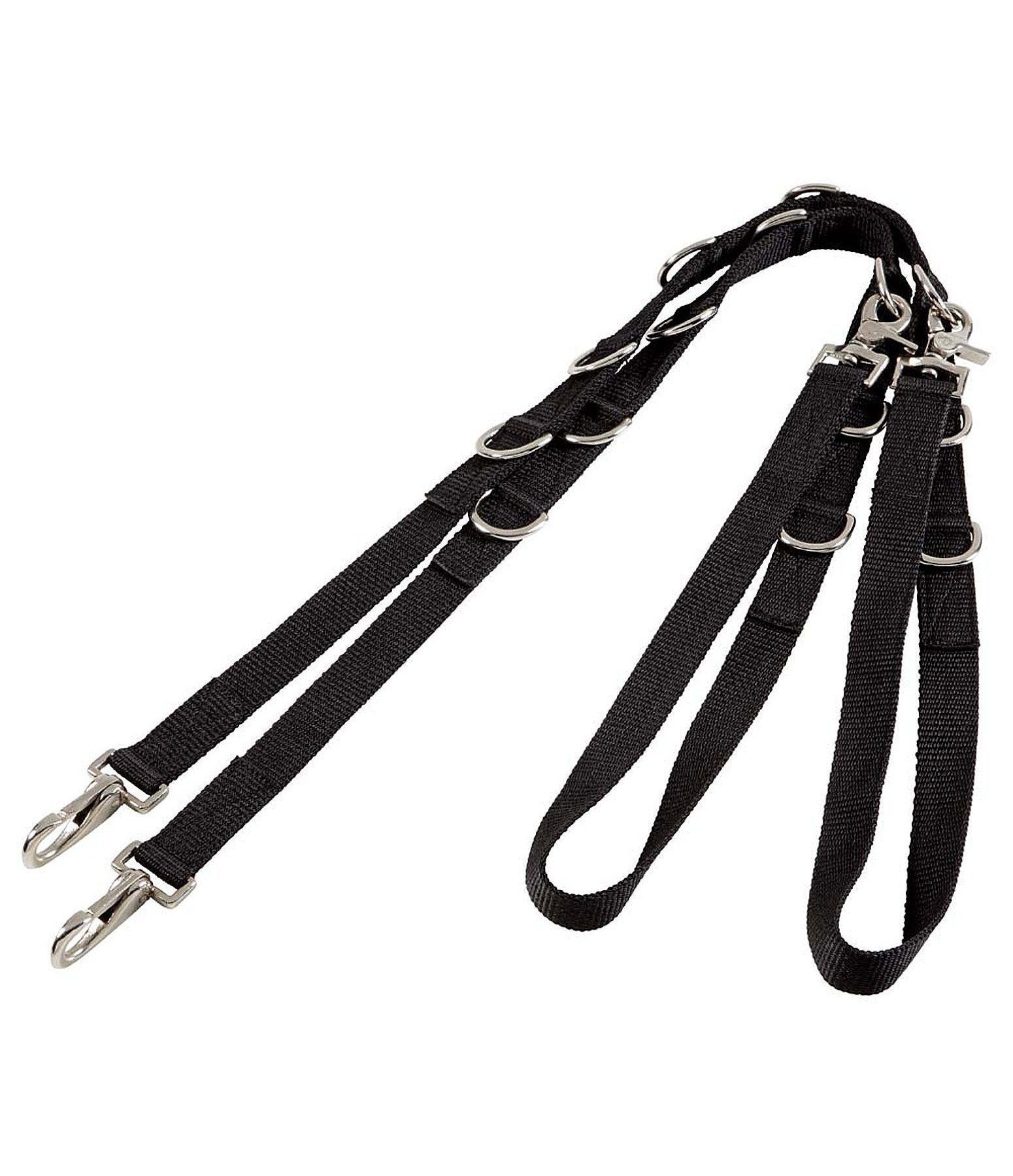 salto Ideaal halsband nylon bijzetteugel met ringen - Bijzetteugels - Kramer Paardensport