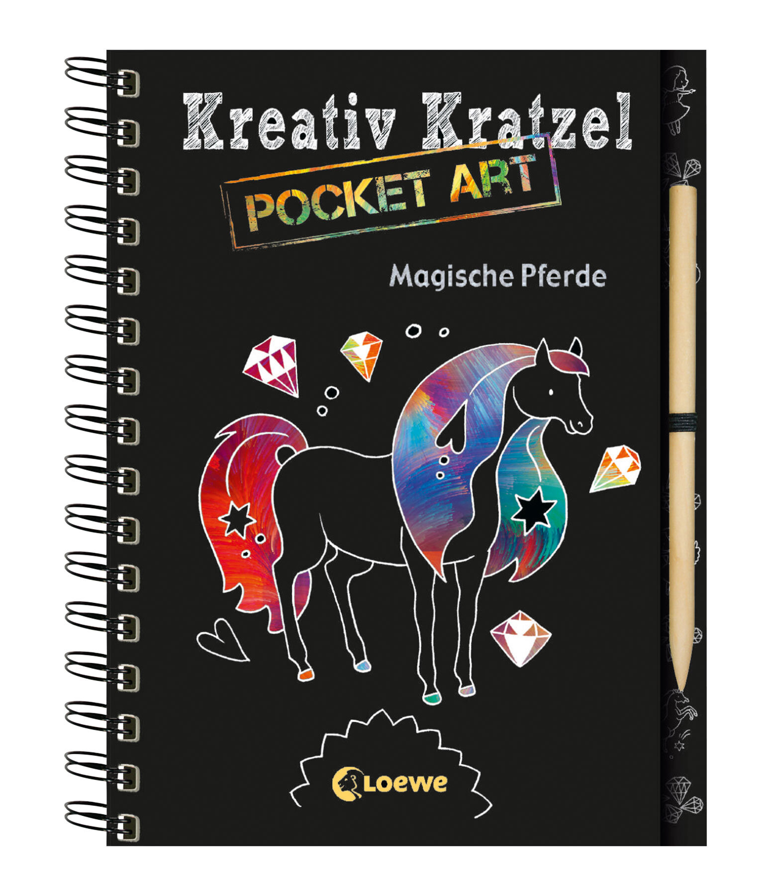 Creative Kras Pocket Art - Magische paarden