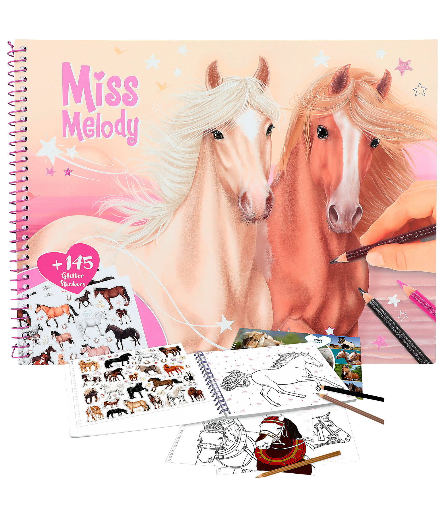 Miss Melody paarden kleurboek