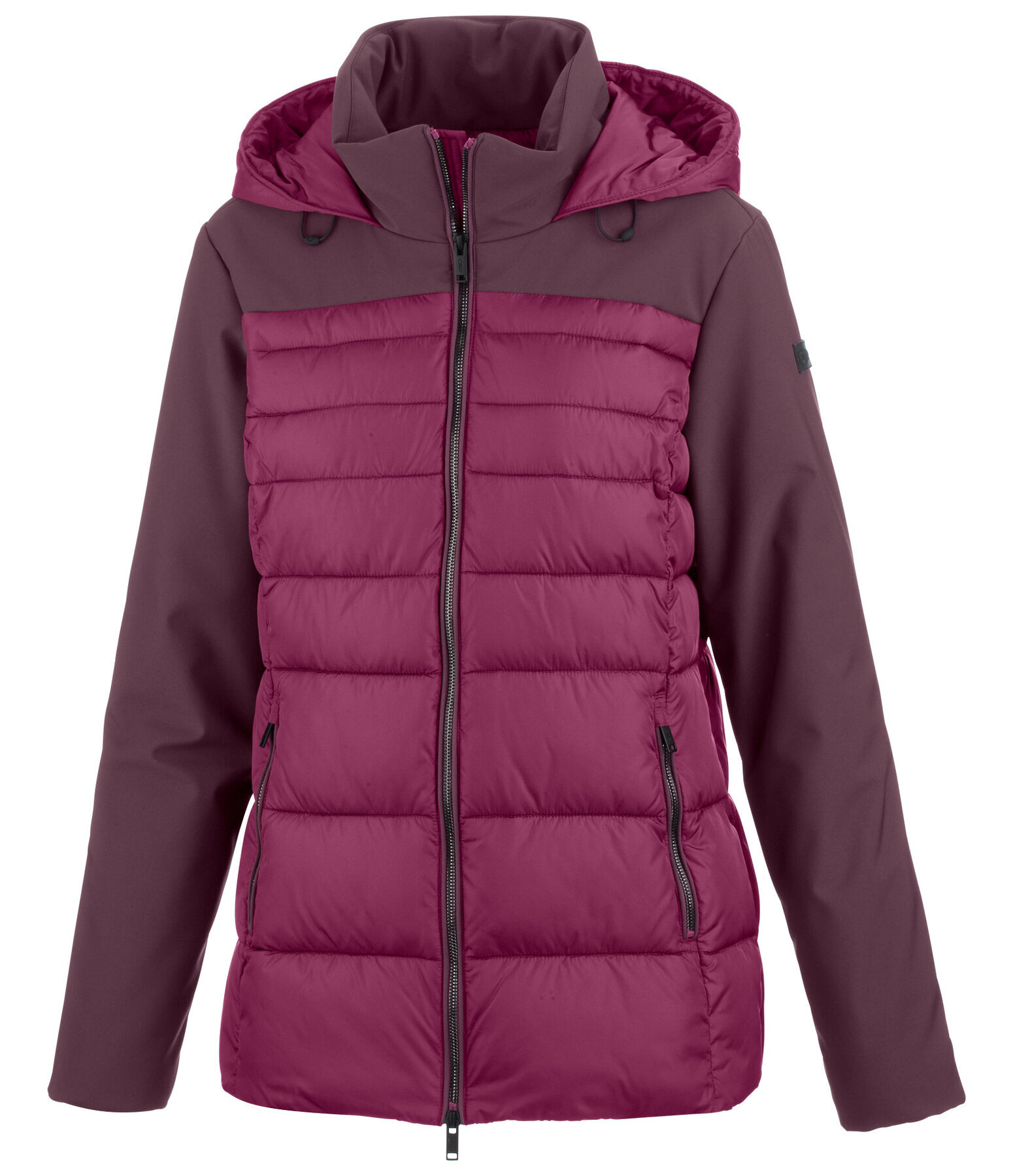 softshell combi jas Julie met capuchon