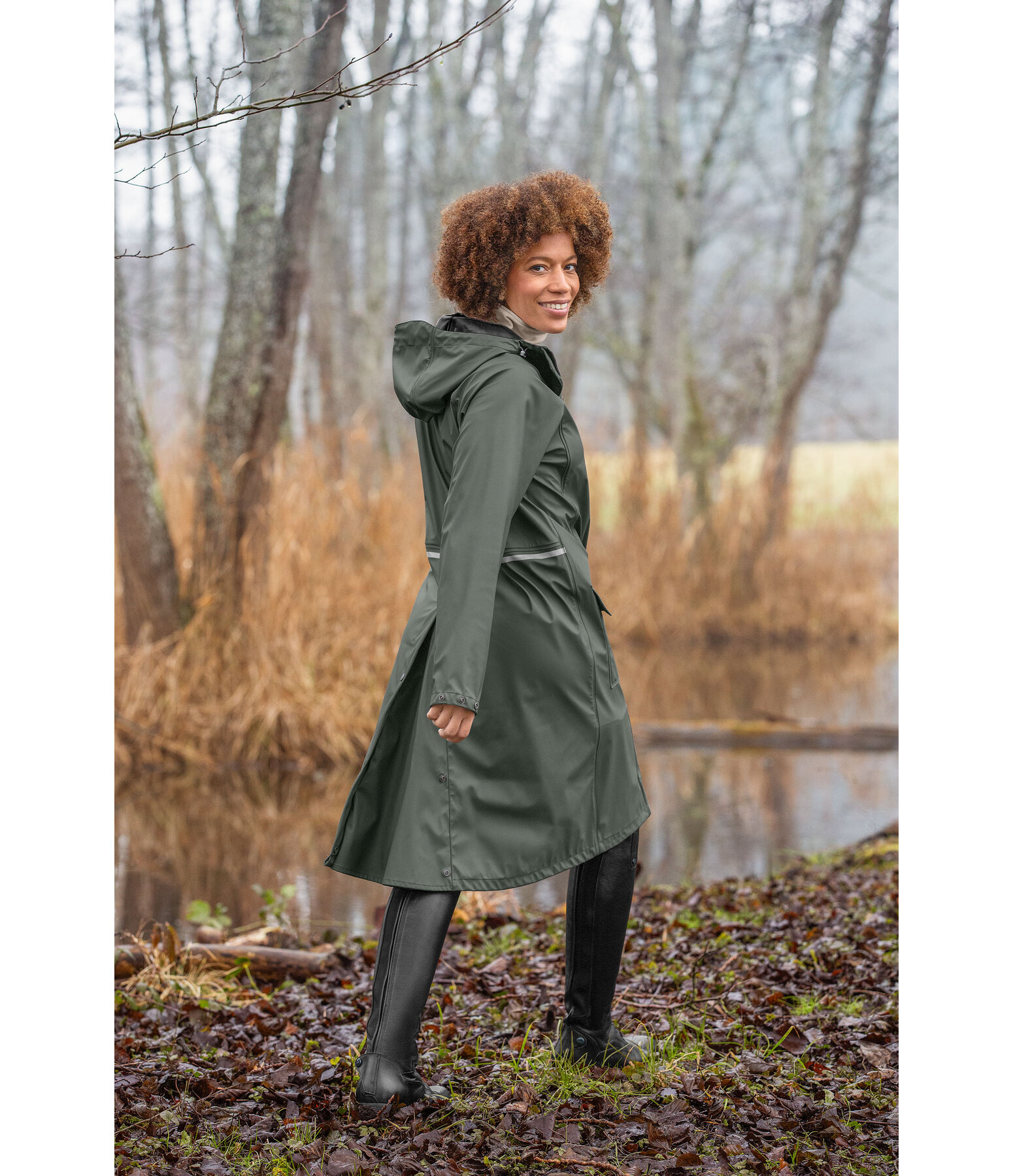 regenmantel Frieda met capuchon