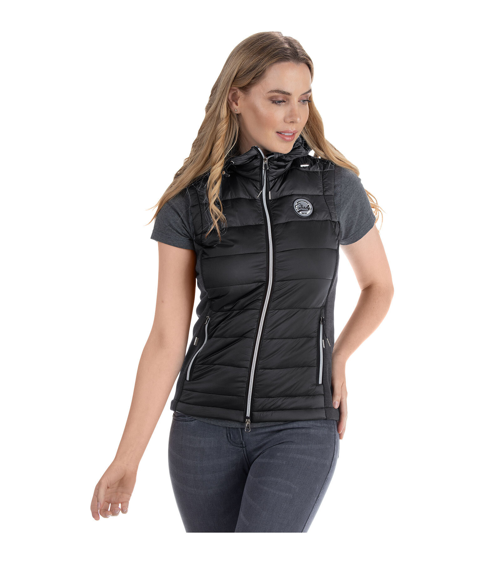 combi bodywarmer Cleo met capuchon