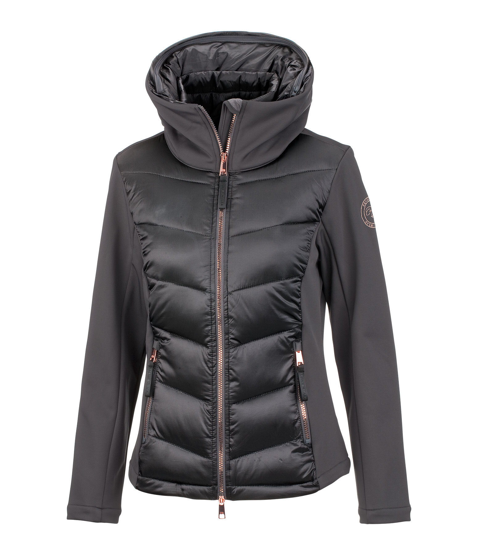 softshell combi jas Leonie met capuchon