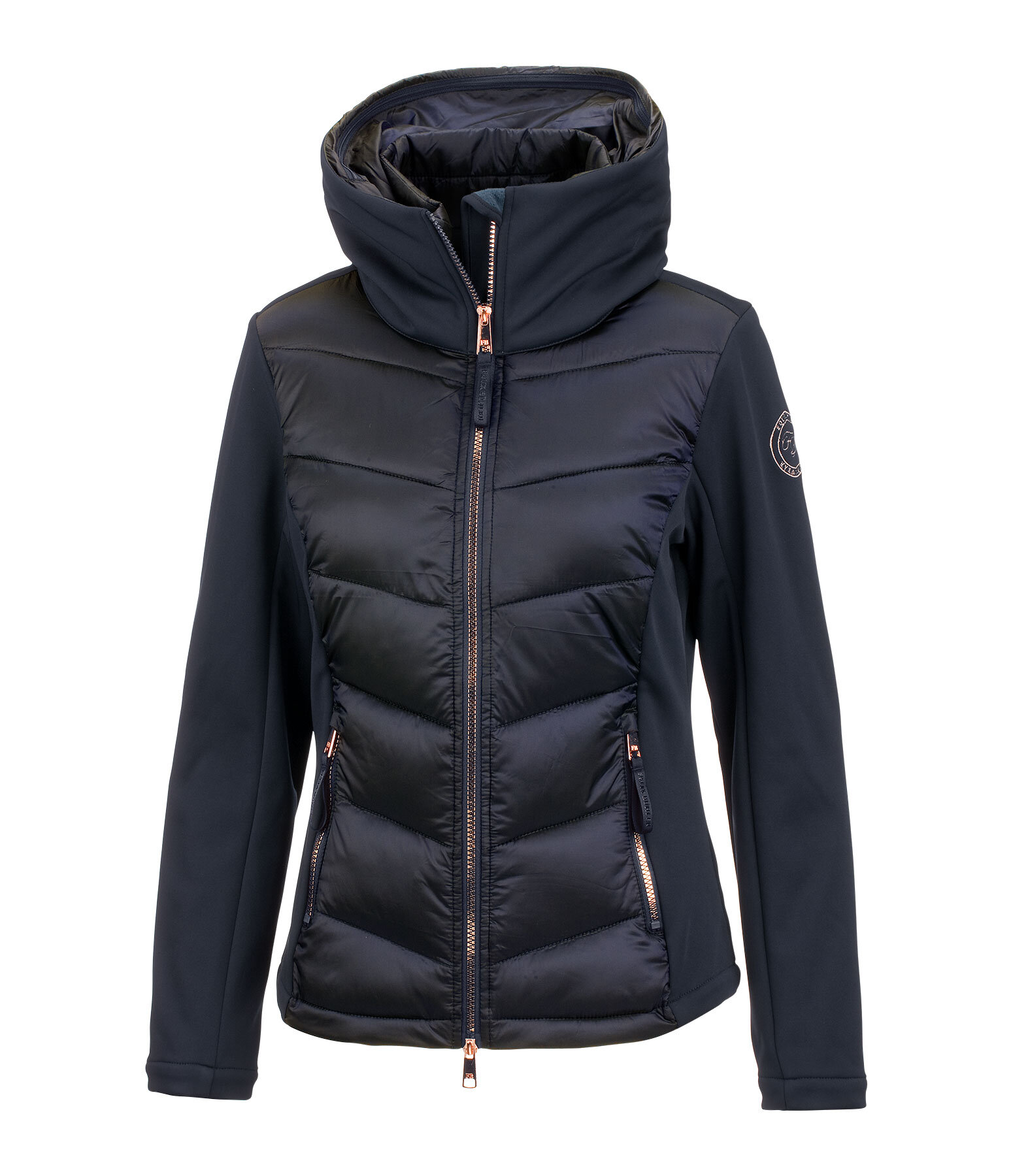 softshell combi jas Leonie met capuchon