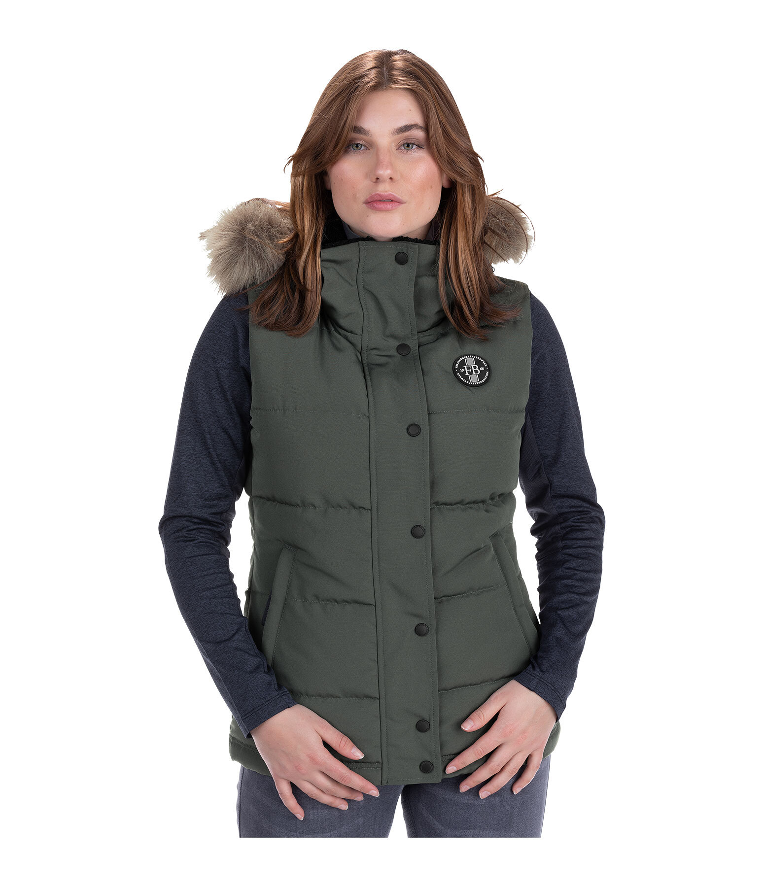 bodywarmer Linn met capuchon