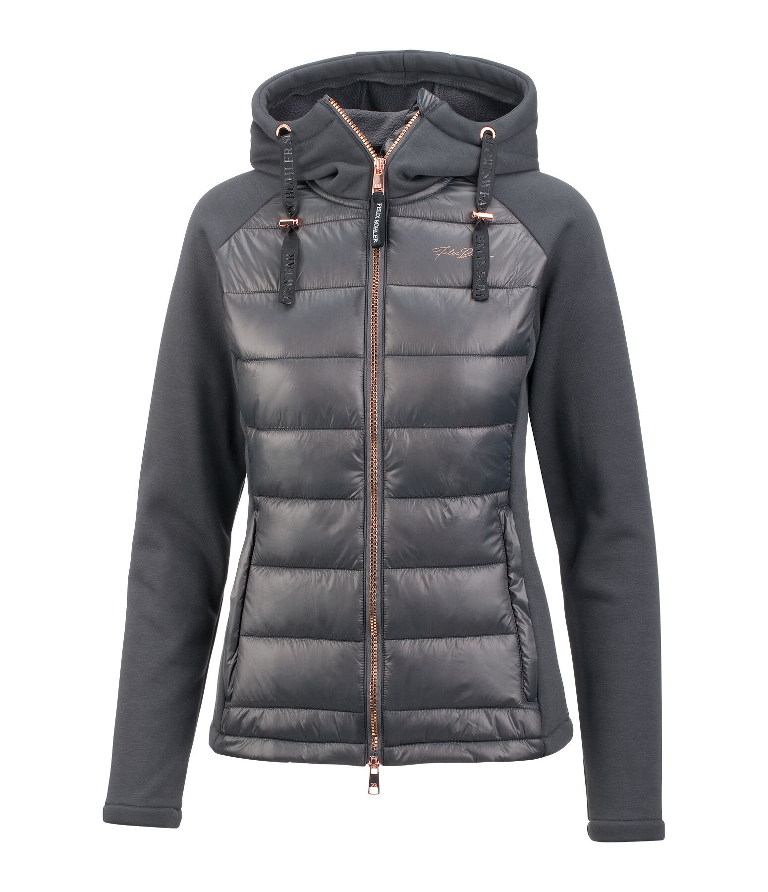 combi stretchjas Jenna met capuchon