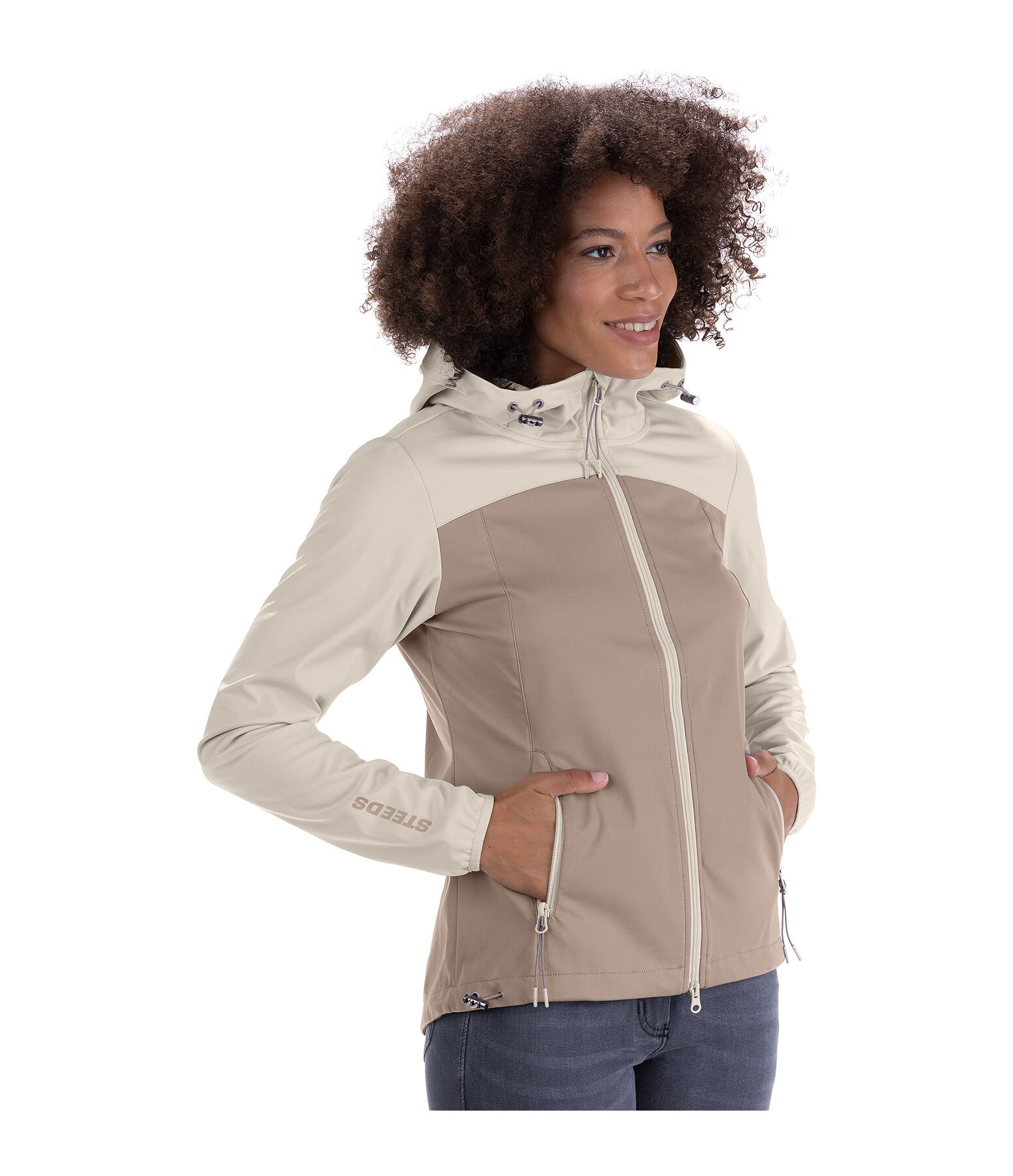 softshell jas Dana met capuchon