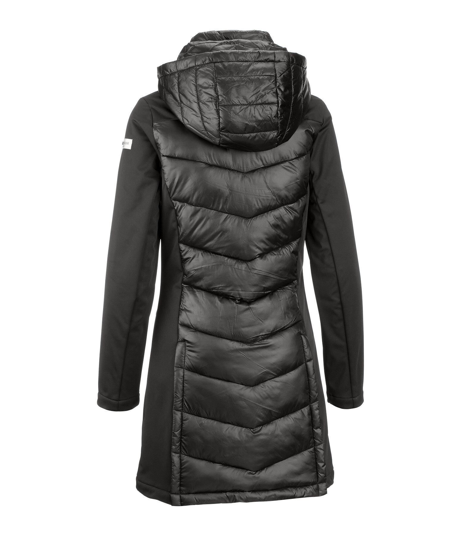 softshell combi rijmantel Charlotte met capuchon