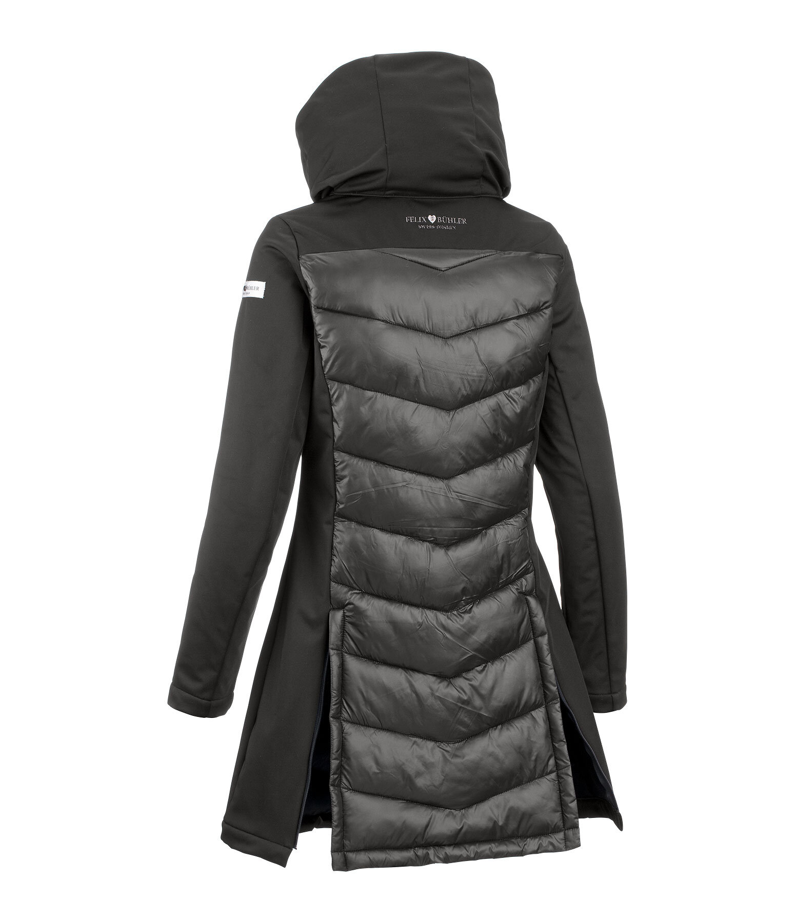 softshell combi rijmantel Charlotte met capuchon