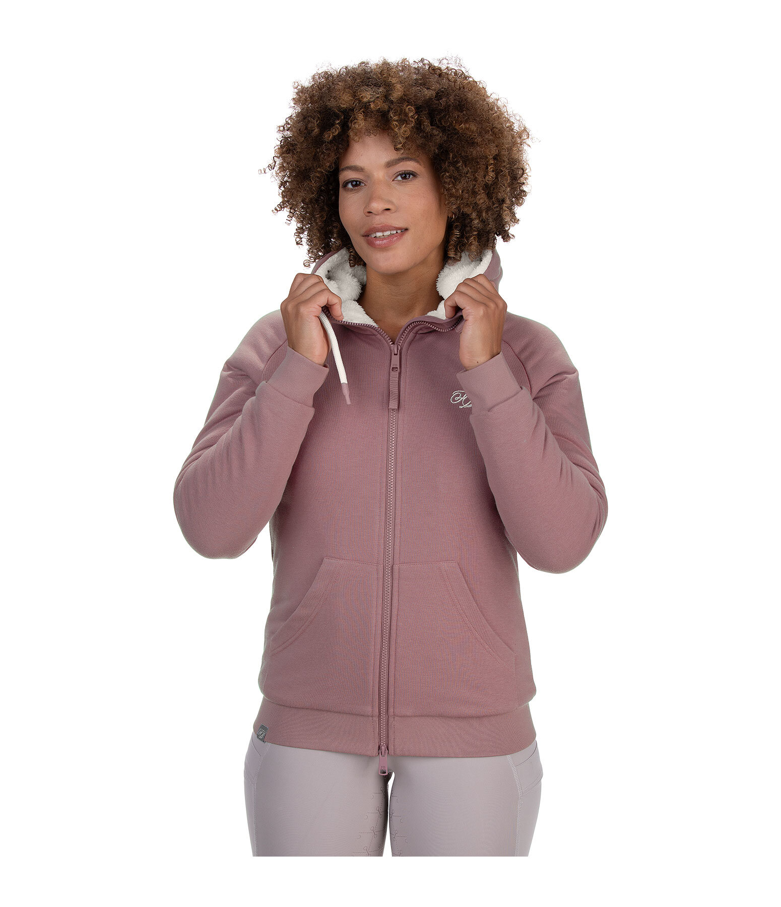 teddy sweatjas Kaja met capuchon