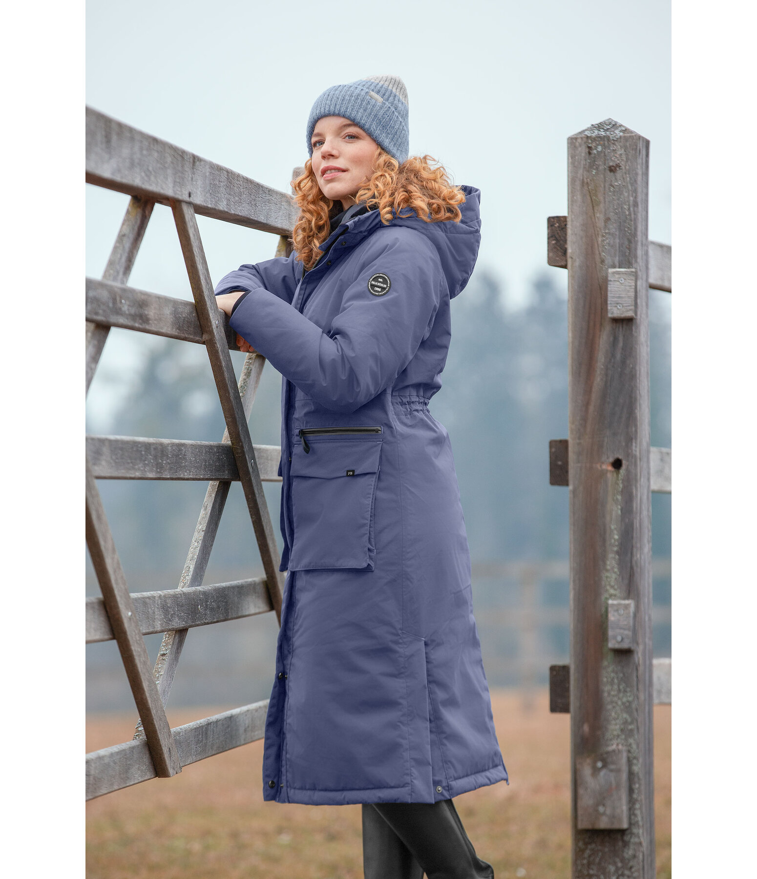 functionele lange parka Claudi met capuchon