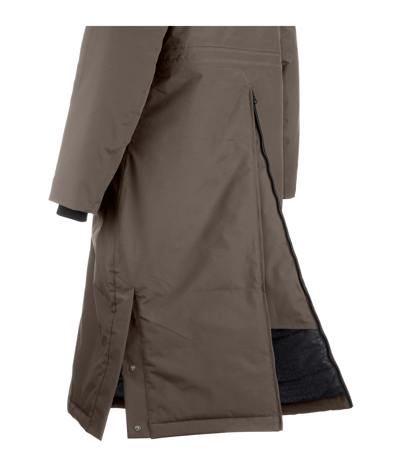 functionele lange parka Claudi met capuchon