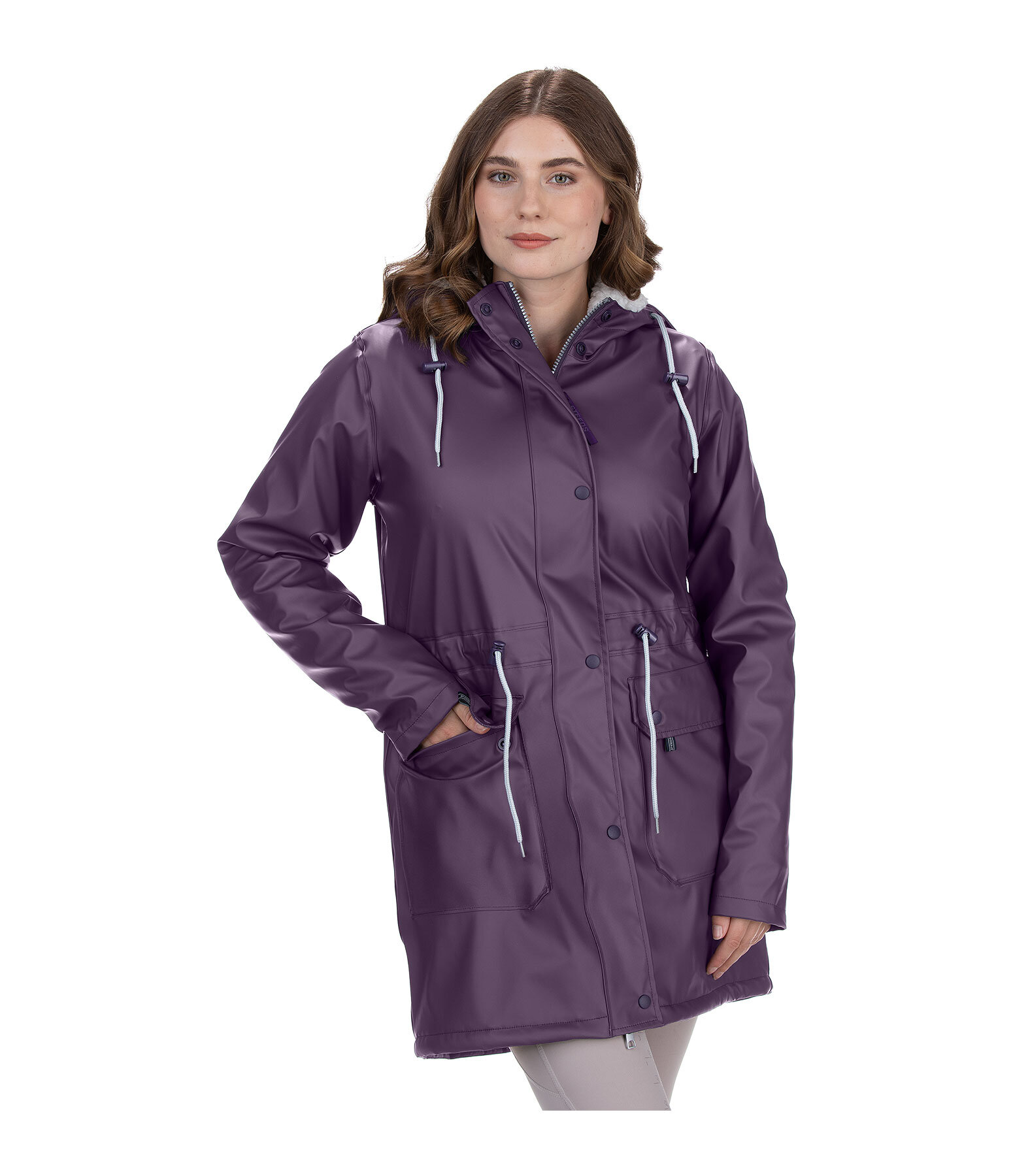 teddyfleece regenjas Stella II met capuchon