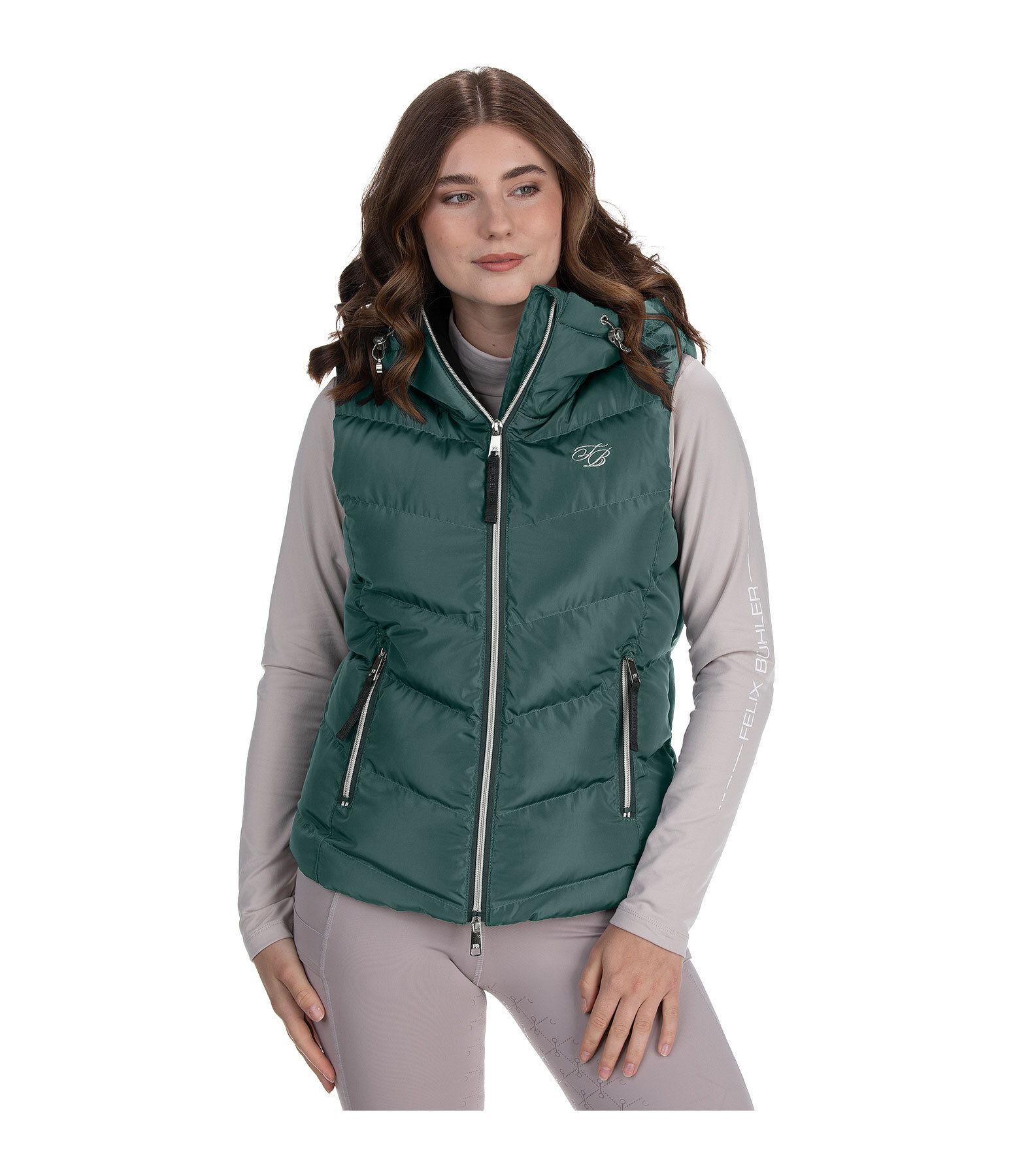 Lena bodywarmer met capuchon