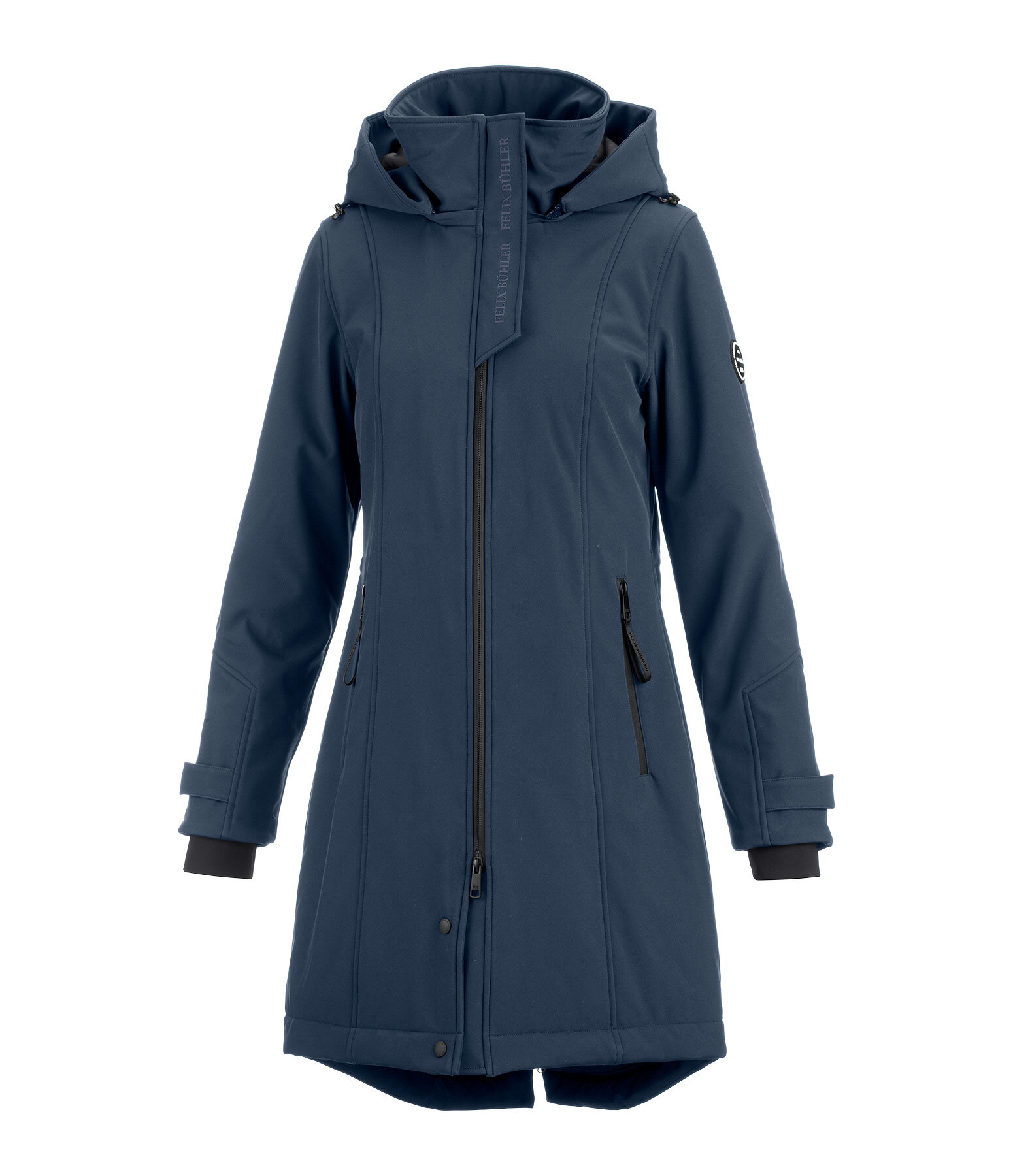 softshell rij-jas Aurelie met capuchon