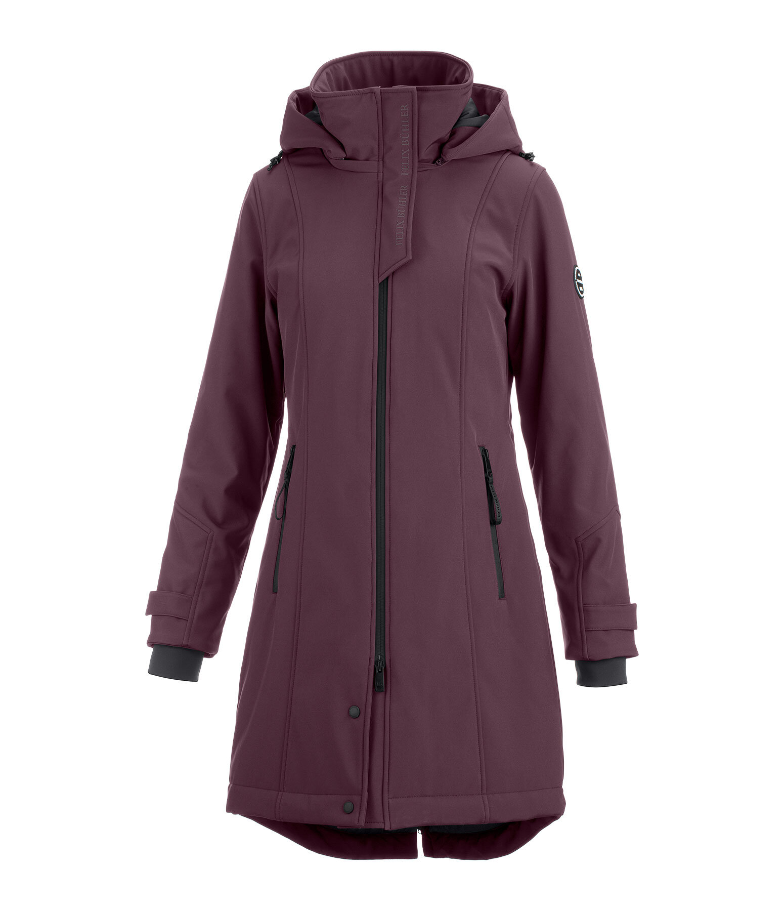 softshell rij-jas Aurelie met capuchon