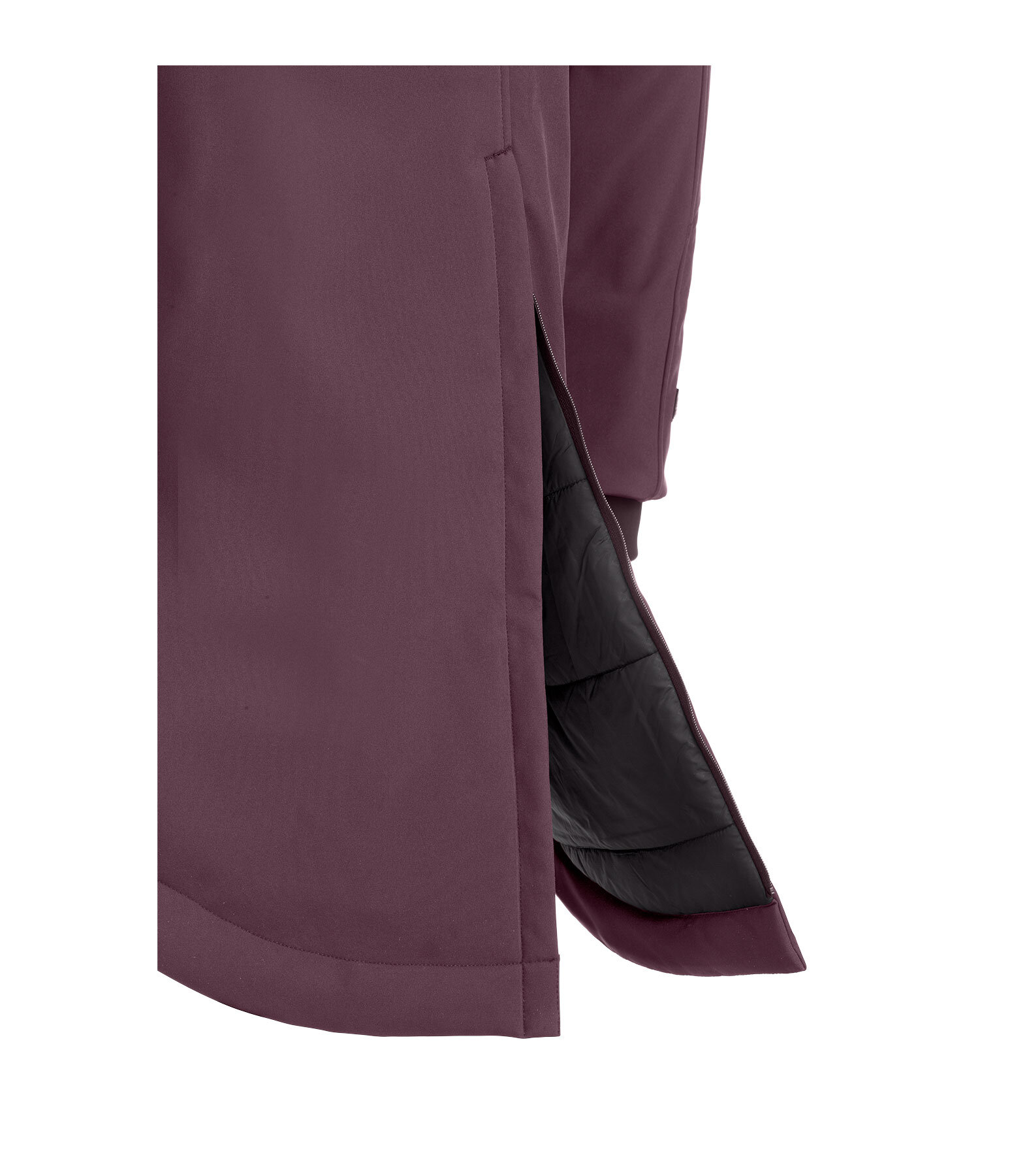 softshell rij-jas Aurelie met capuchon