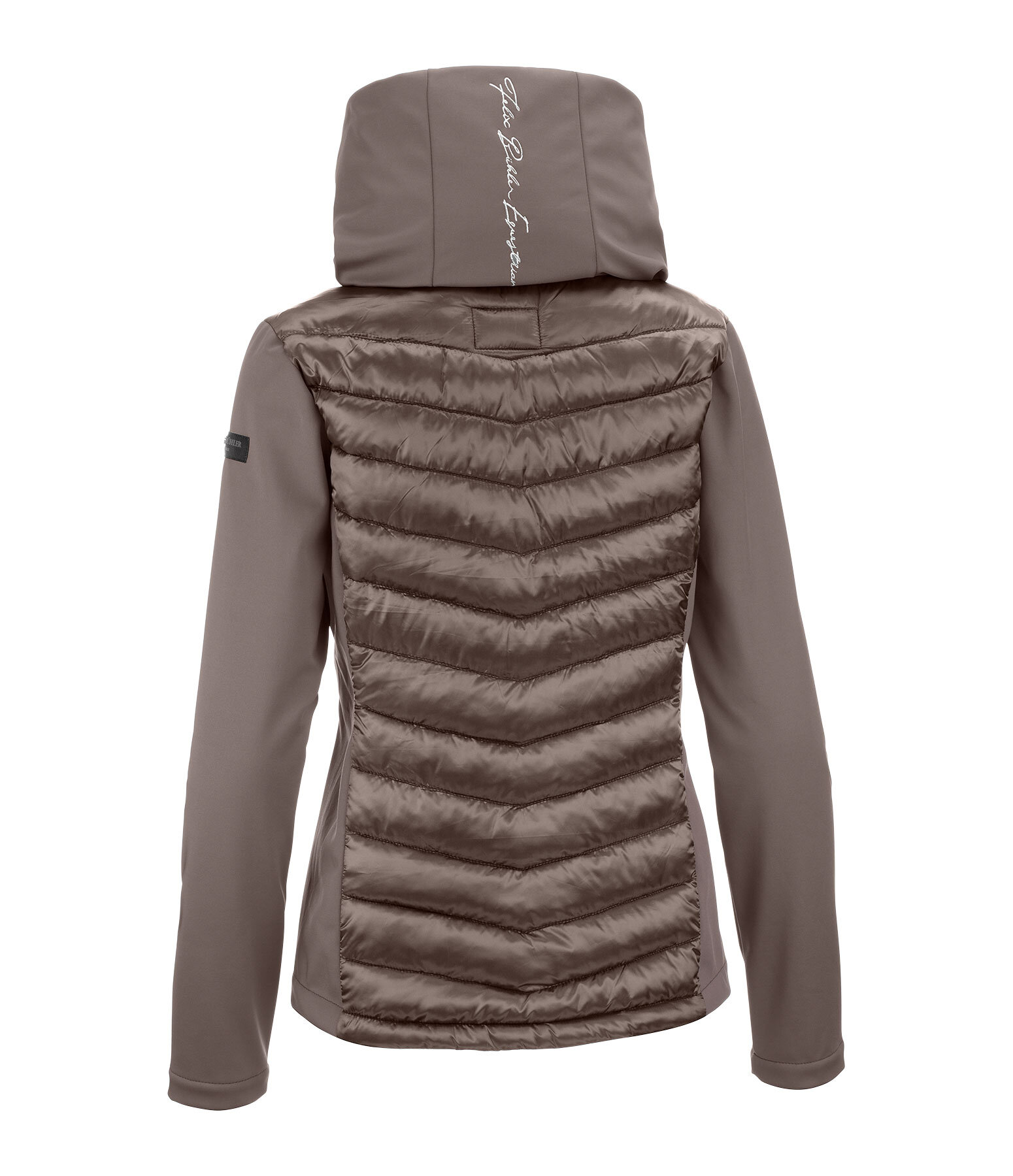 softshell combi rij-jas Cora met capuchon