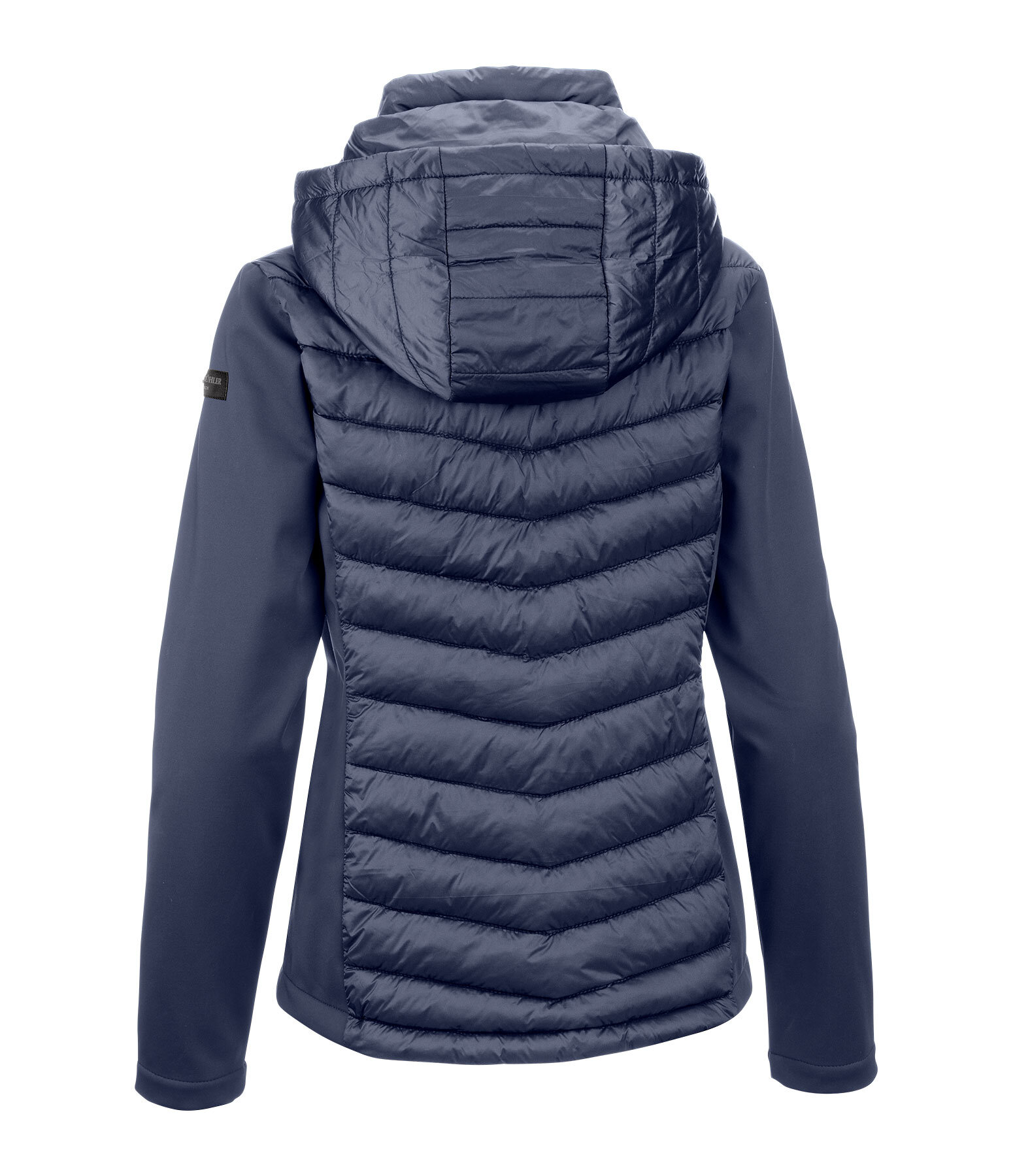softshell combi rij-jas Cora met capuchon