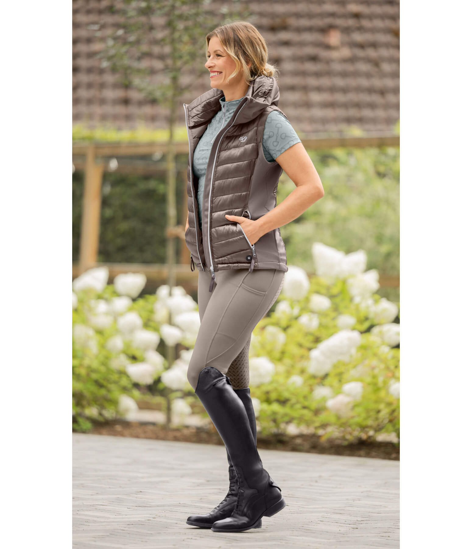 softshell combi bodywarmer Zoey met capuchon