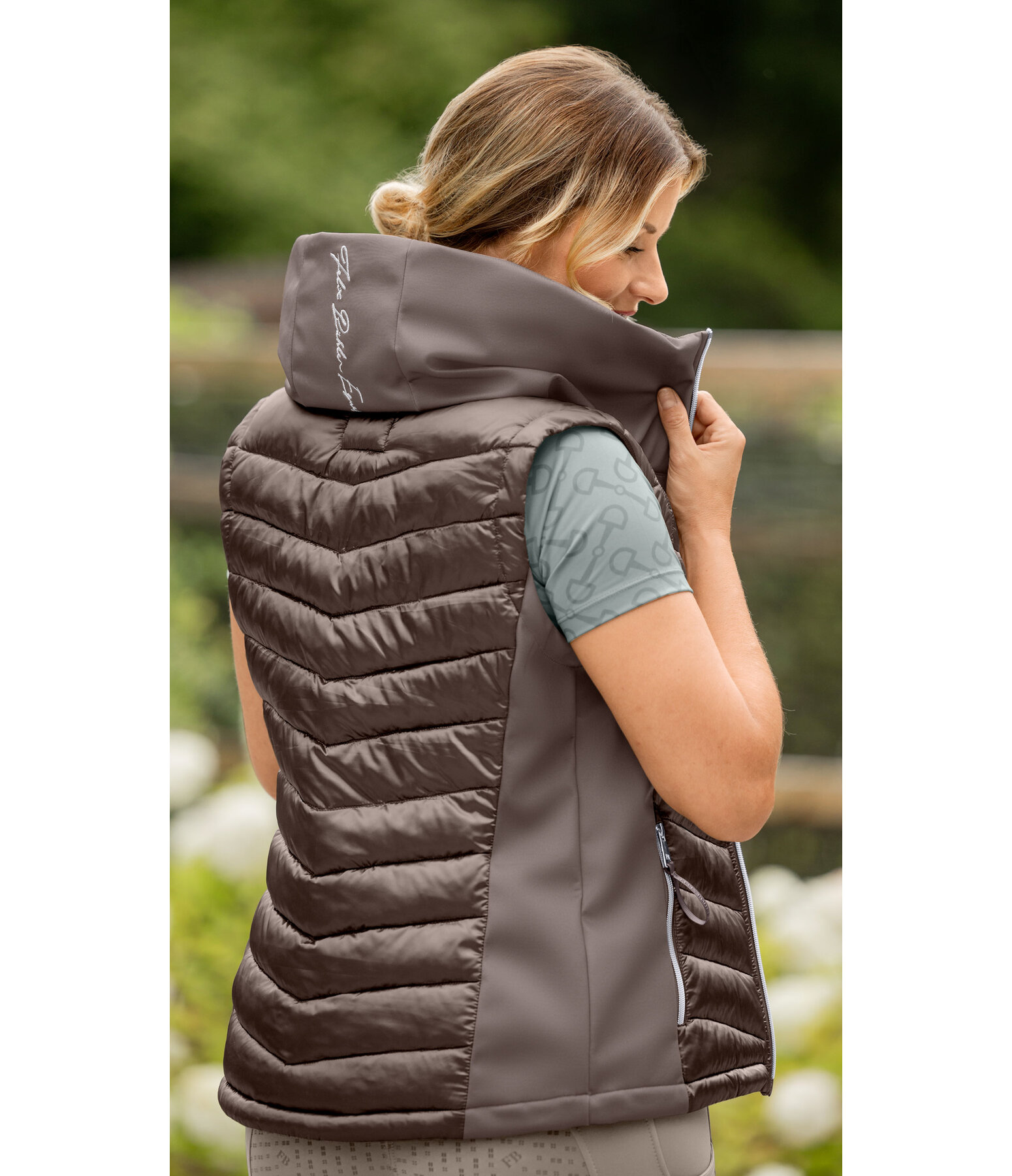 softshell combi bodywarmer Zoey met capuchon