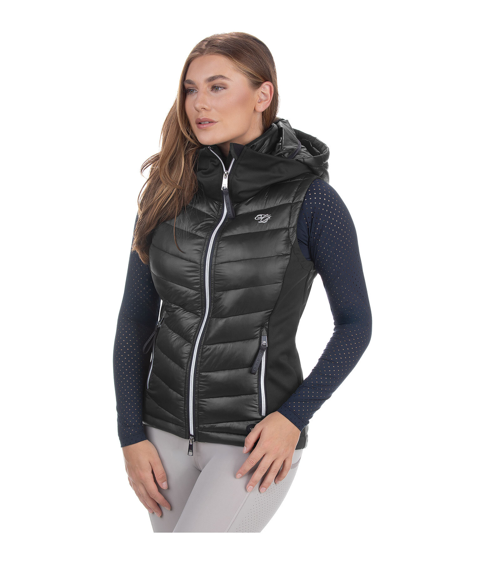 softshell combi bodywarmer Zoey met capuchon