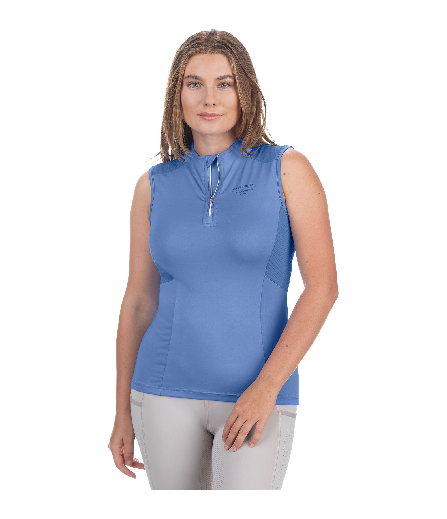 functioneel shirt Lana met rits