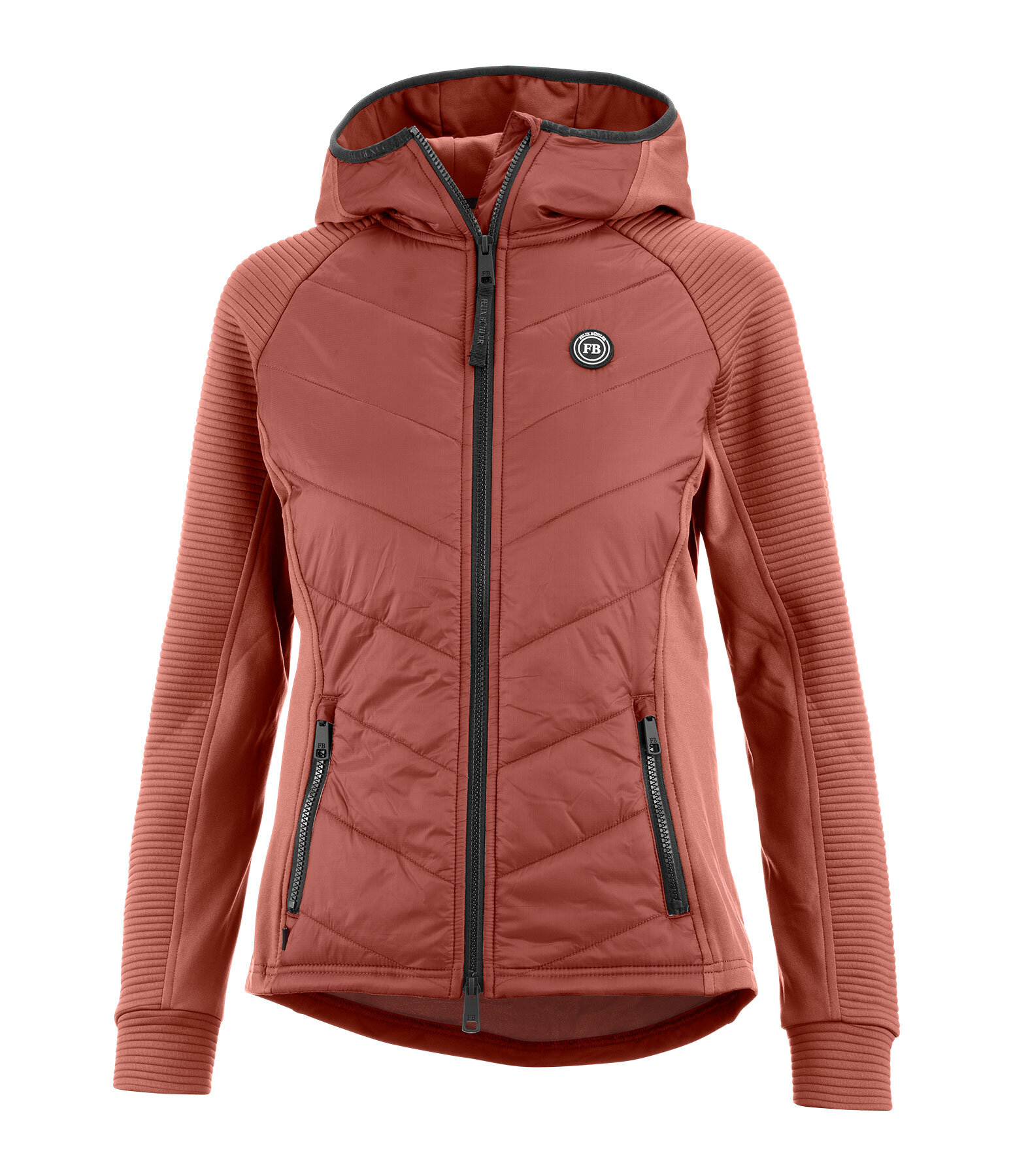 combi stretchjas Lene met capuchon