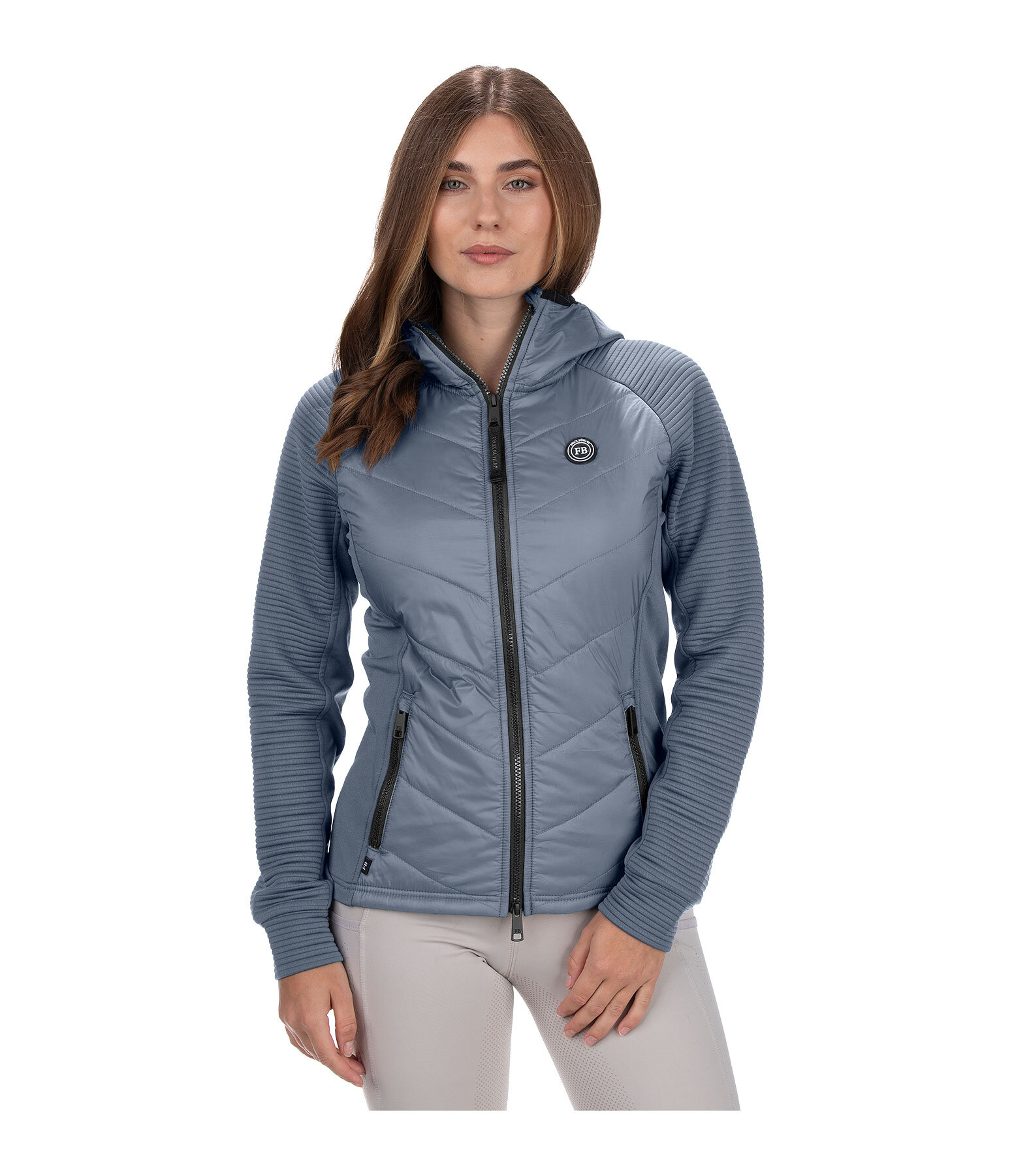 combi stretchjas Lene met capuchon