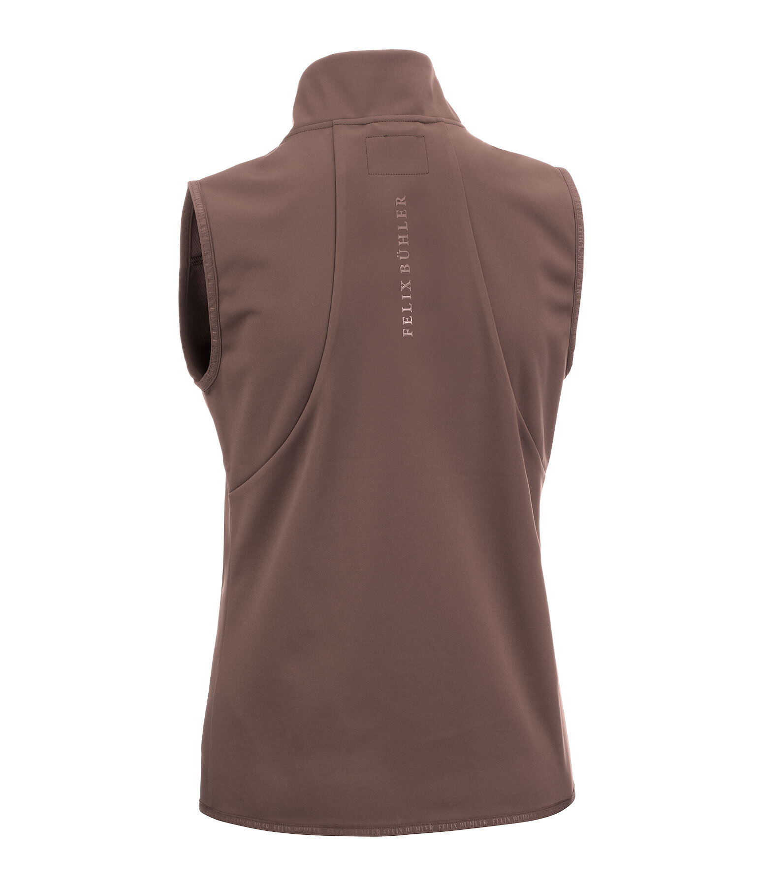 Sportliche Softshellweste aus dehnbarem 4-Way-Stetchmaterial. Winddicht und atmungsaktiv. Mit Stehkragen und unterlegtem 2-Wege-